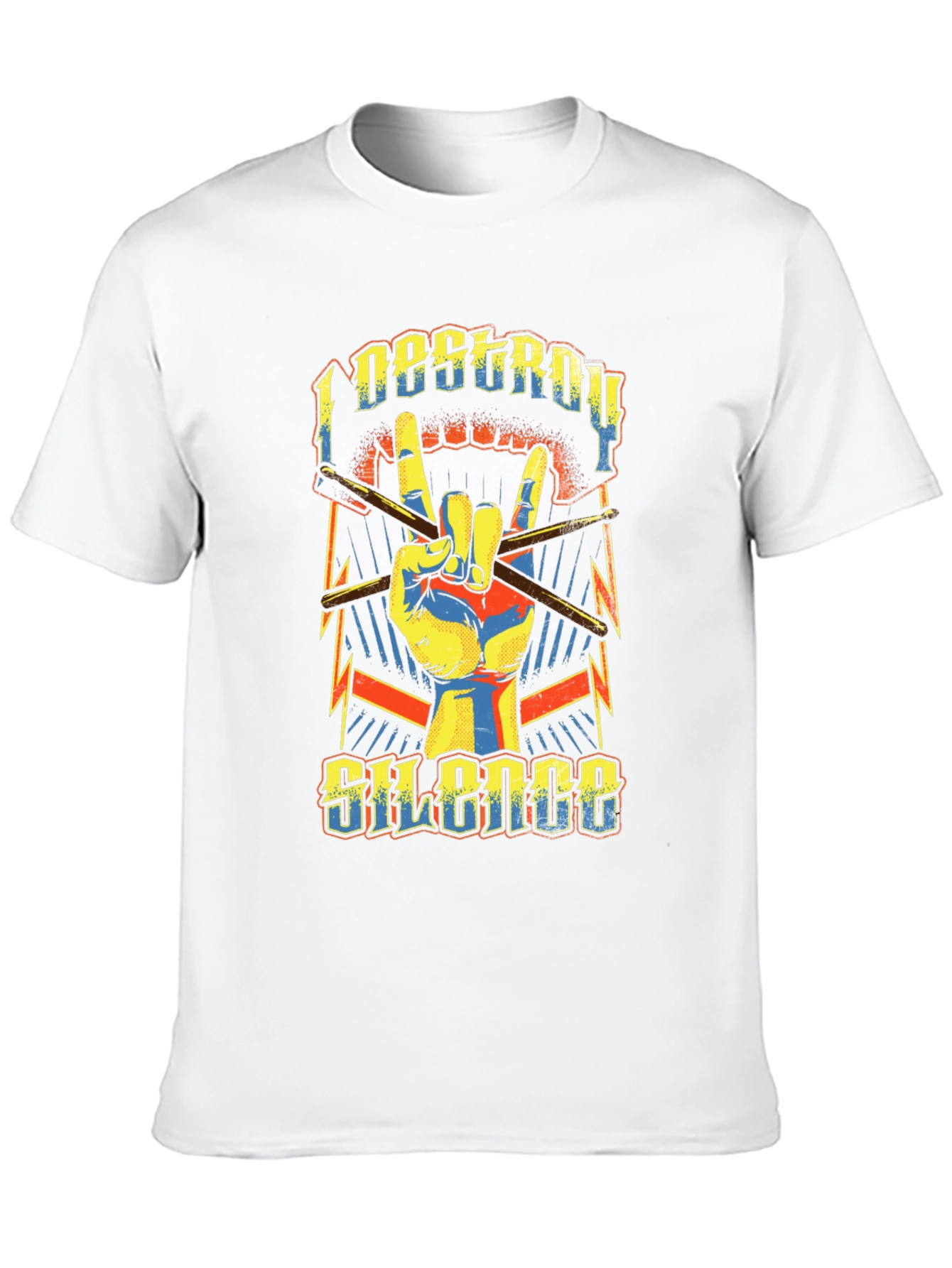 I Destroy Silence Graphic Print Tee