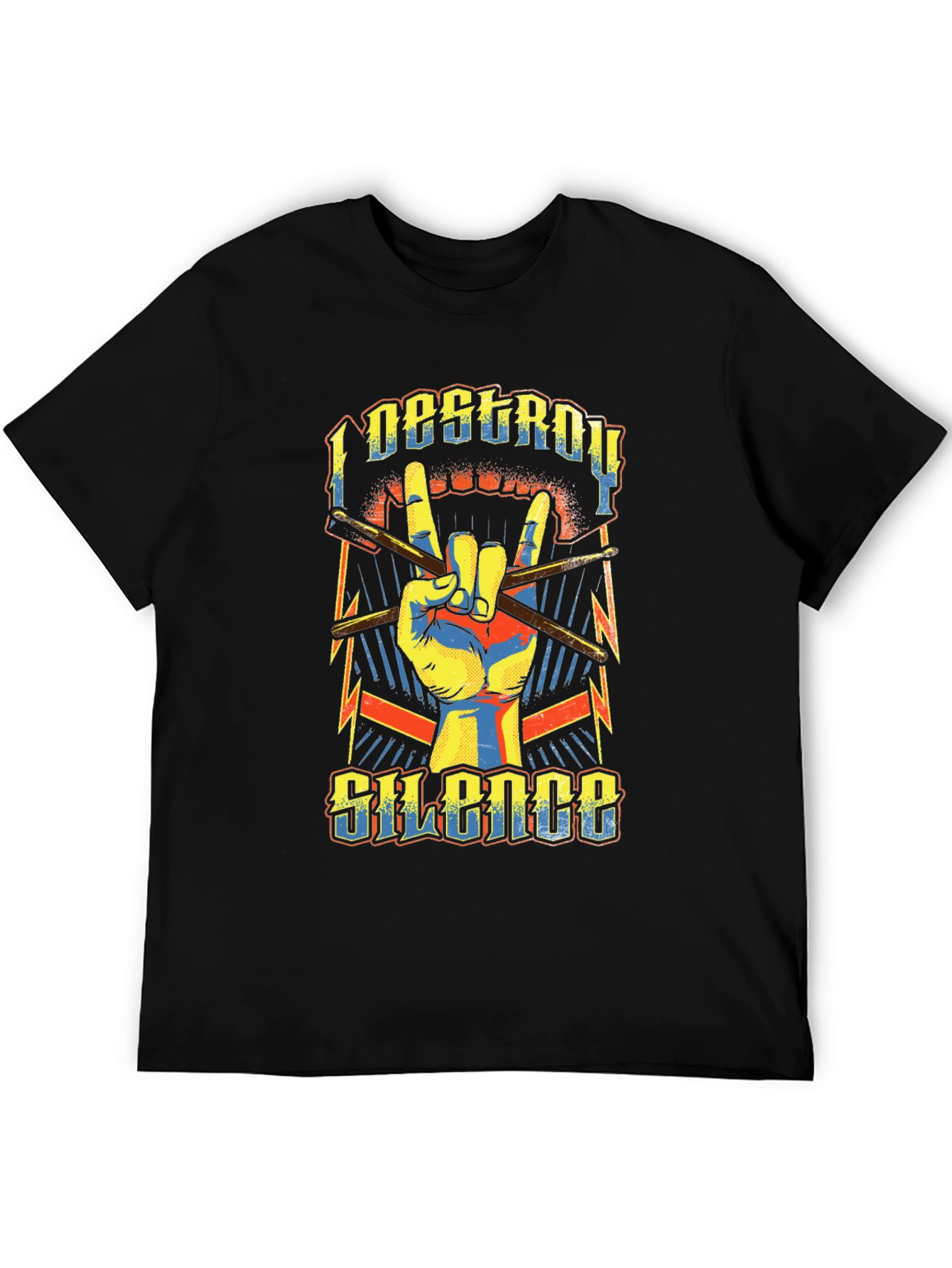 I Destroy Silence Graphic Print Tee