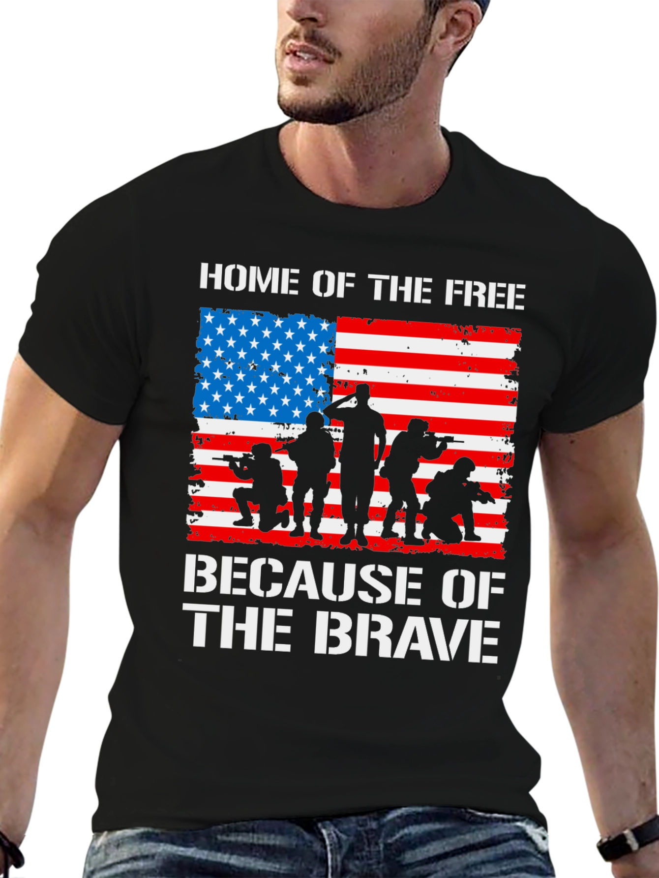 Home of the Free Because of the Brave T-Shirt