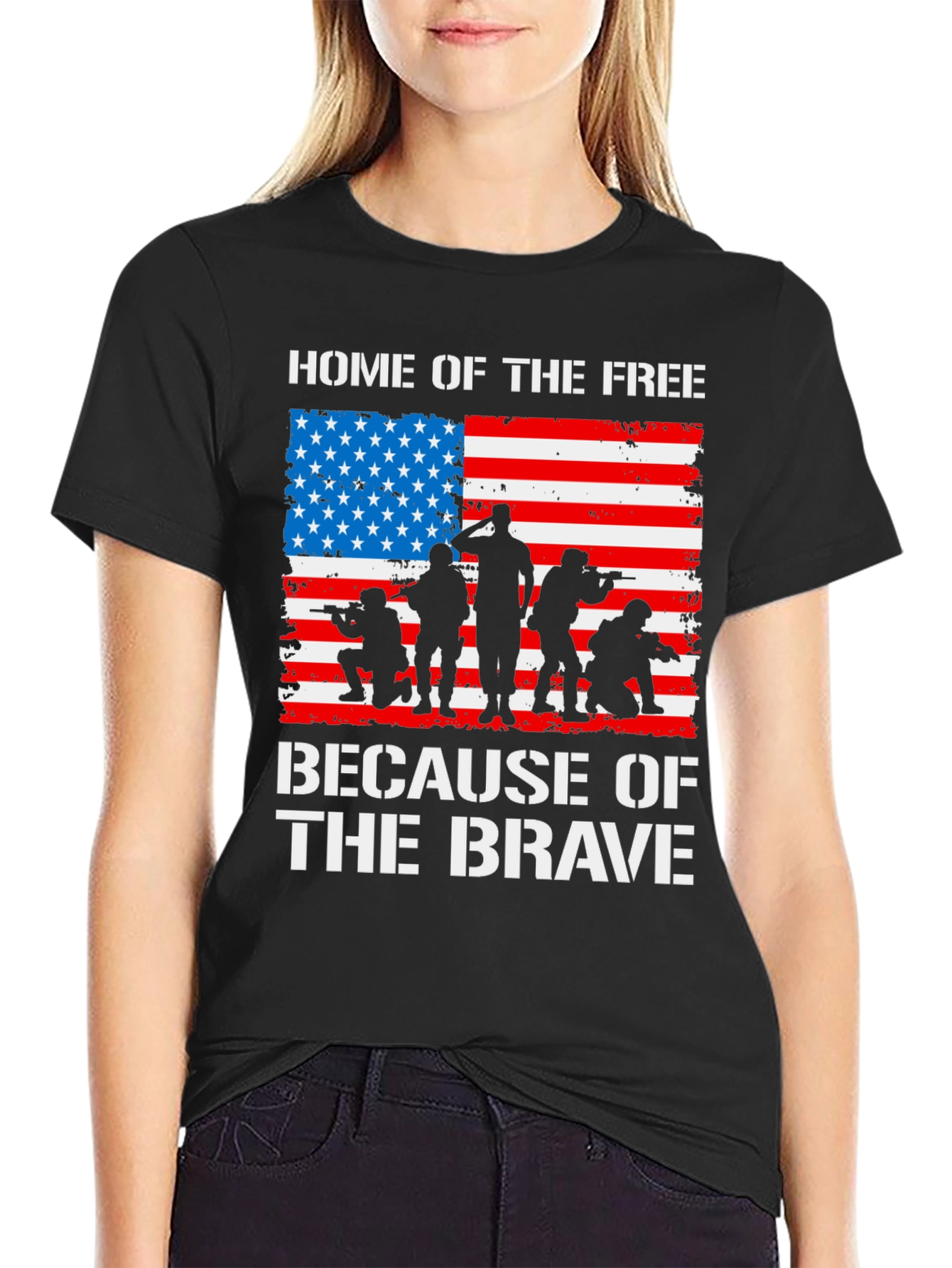 Home of the Free Because of the Brave T-Shirt