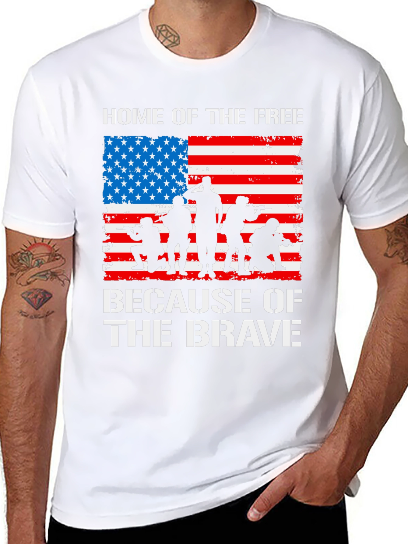 Home of the Free Because of the Brave T-Shirt