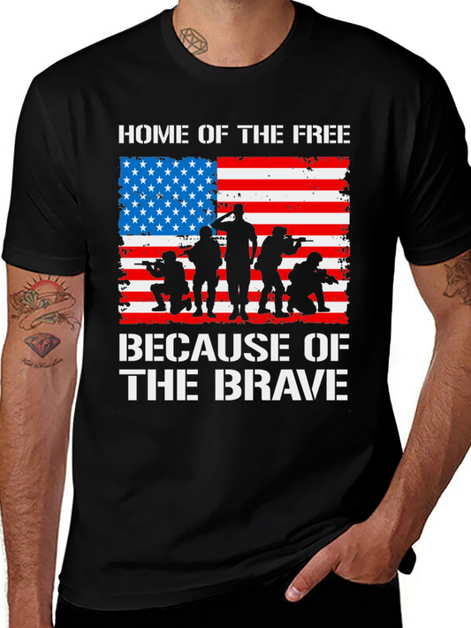 Home of the Free Because of the Brave T-Shirt