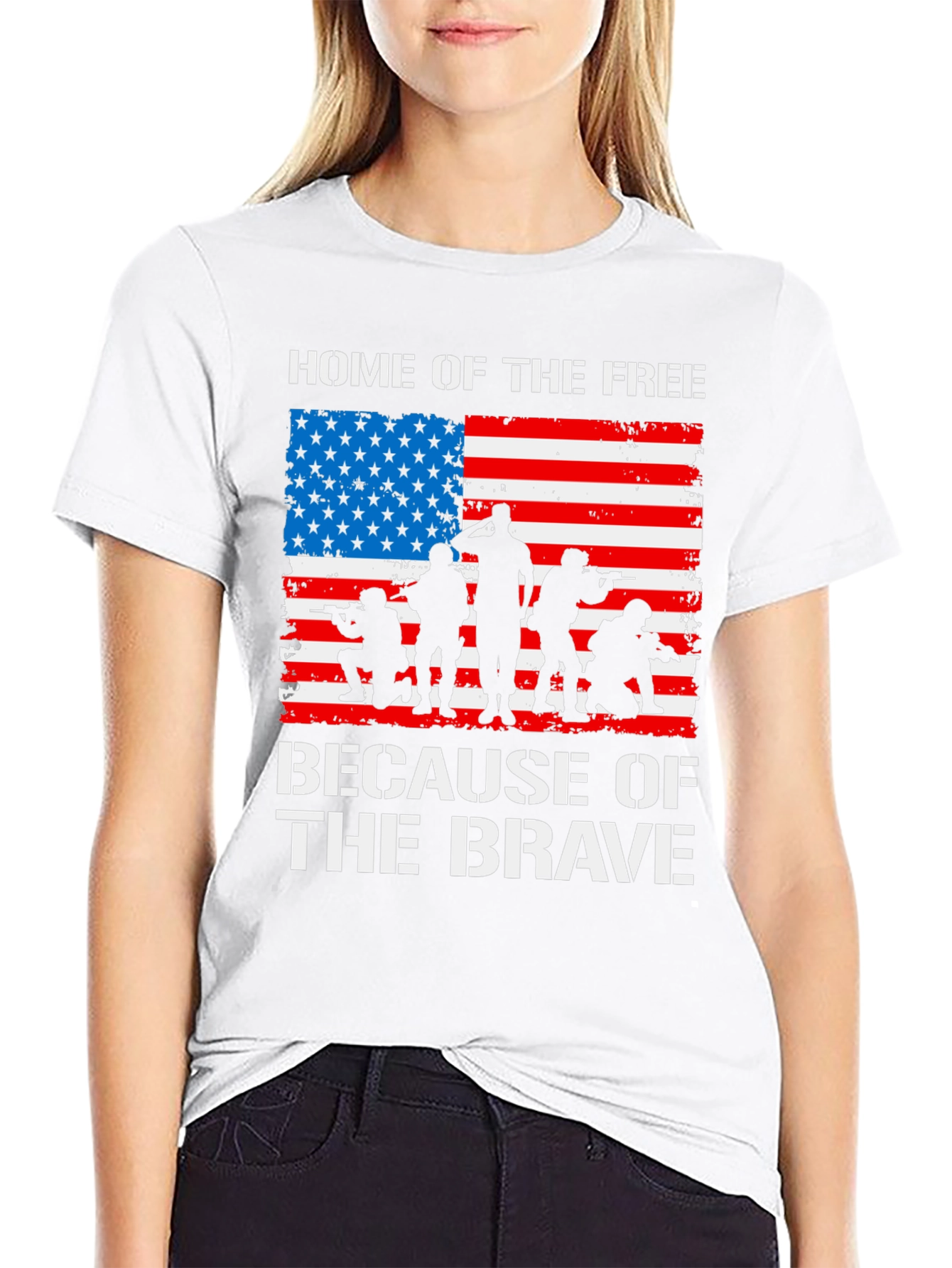 Home of the Free Because of the Brave T-Shirt
