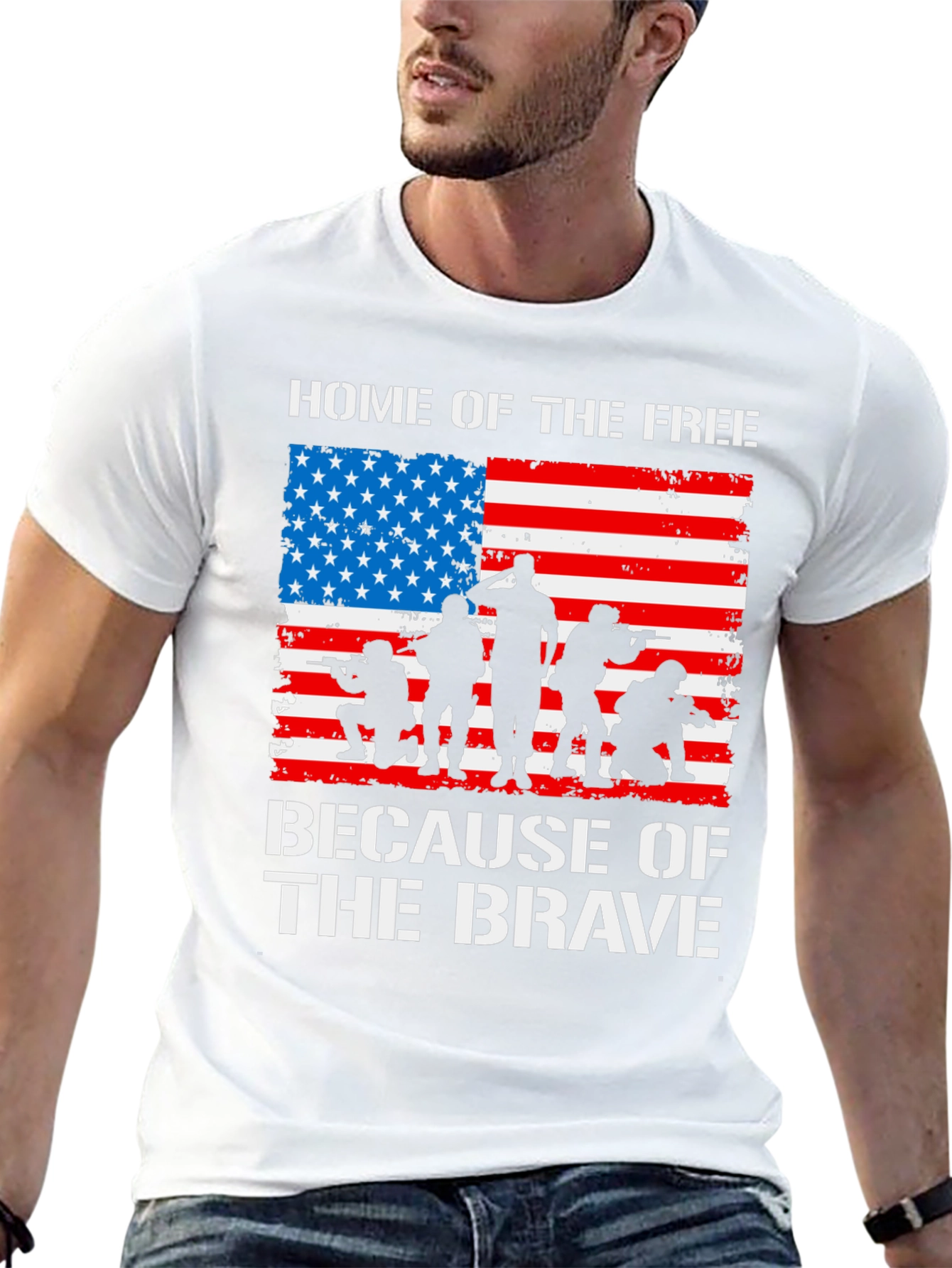 Home of the Free Because of the Brave T-Shirt
