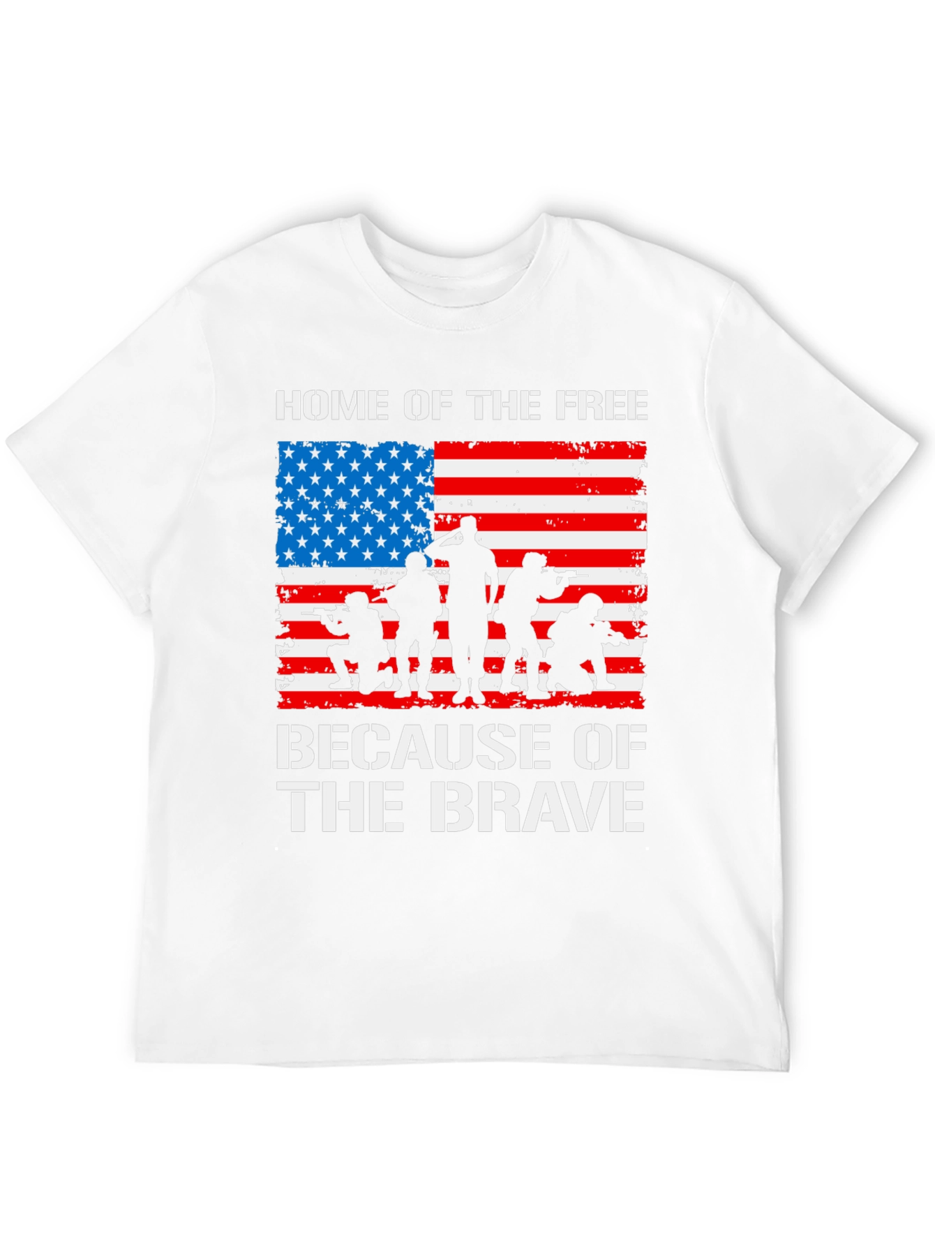 Home of the Free Because of the Brave T-Shirt