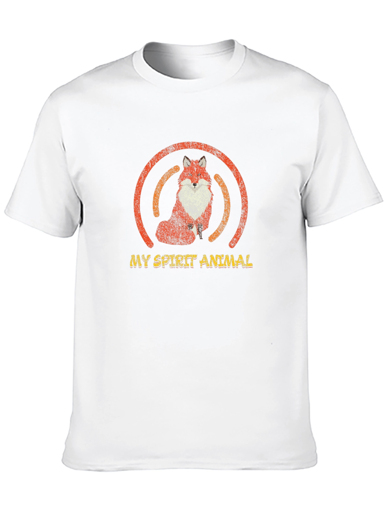 Fox Spirit Animal Graphic T-Shirt - Unisex Black Tee