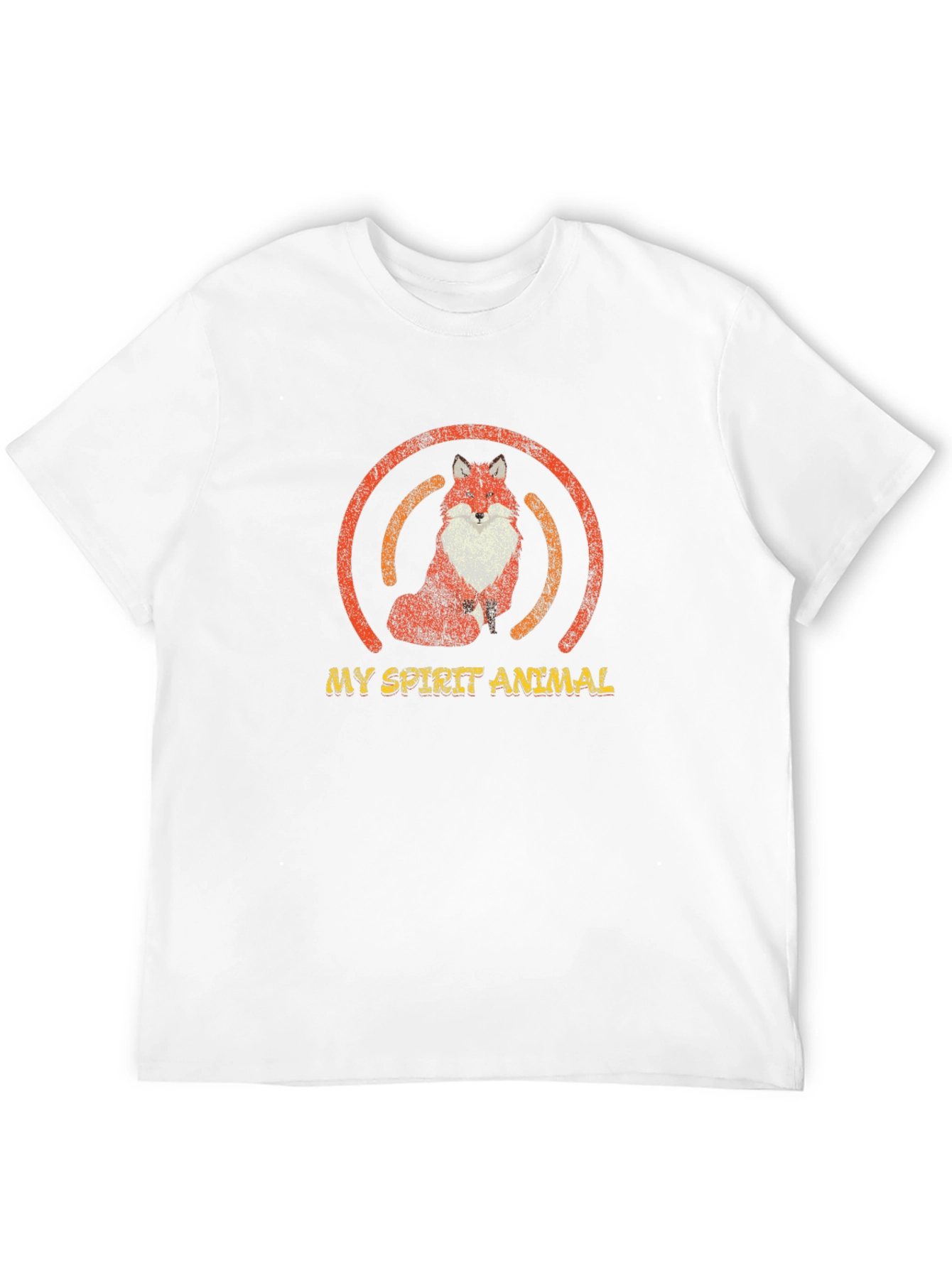 Fox Spirit Animal Graphic T-Shirt - Unisex Black Tee