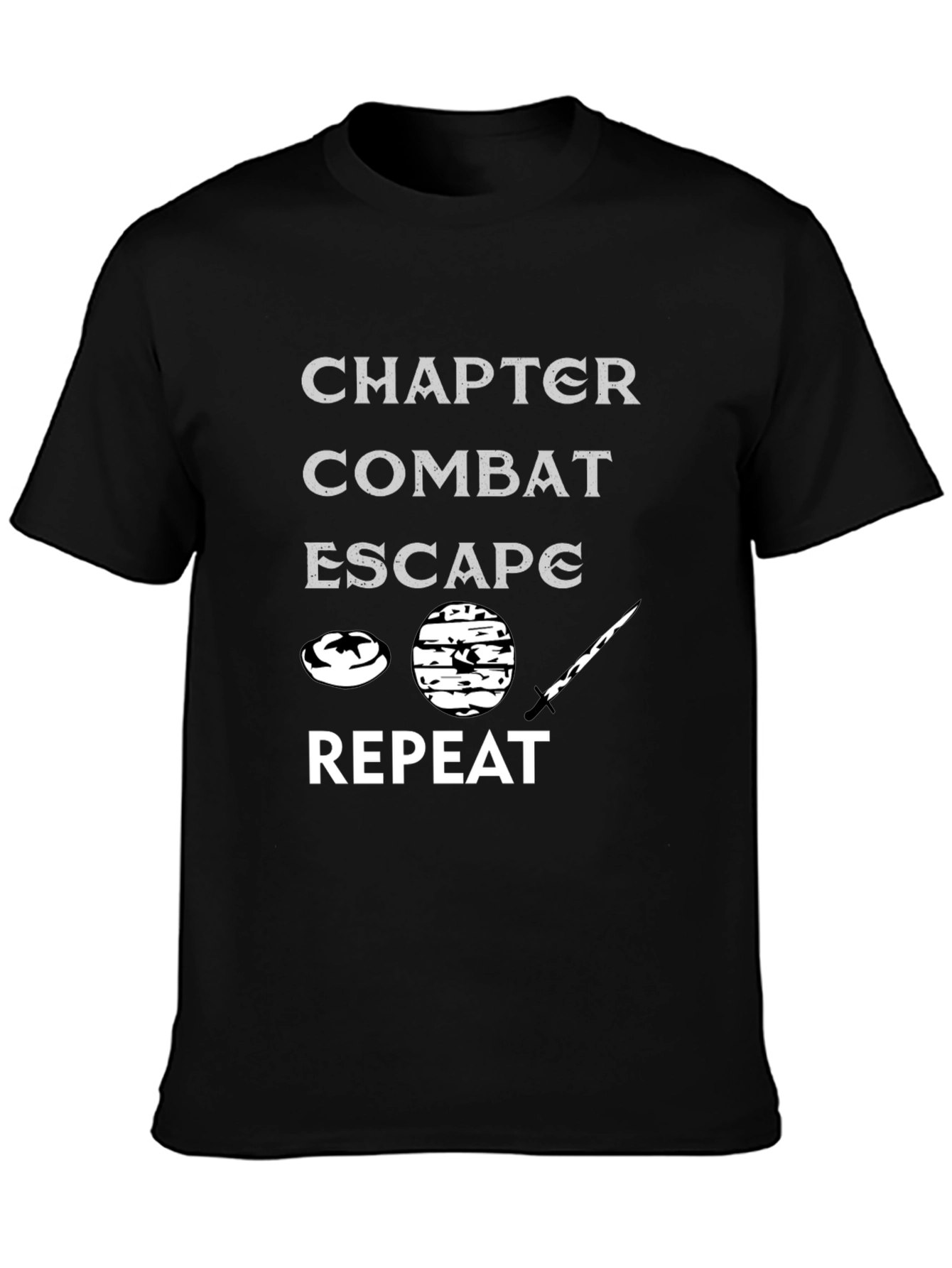 Chapter Combat Escape Repeat T-Shirt - Gamer Tee