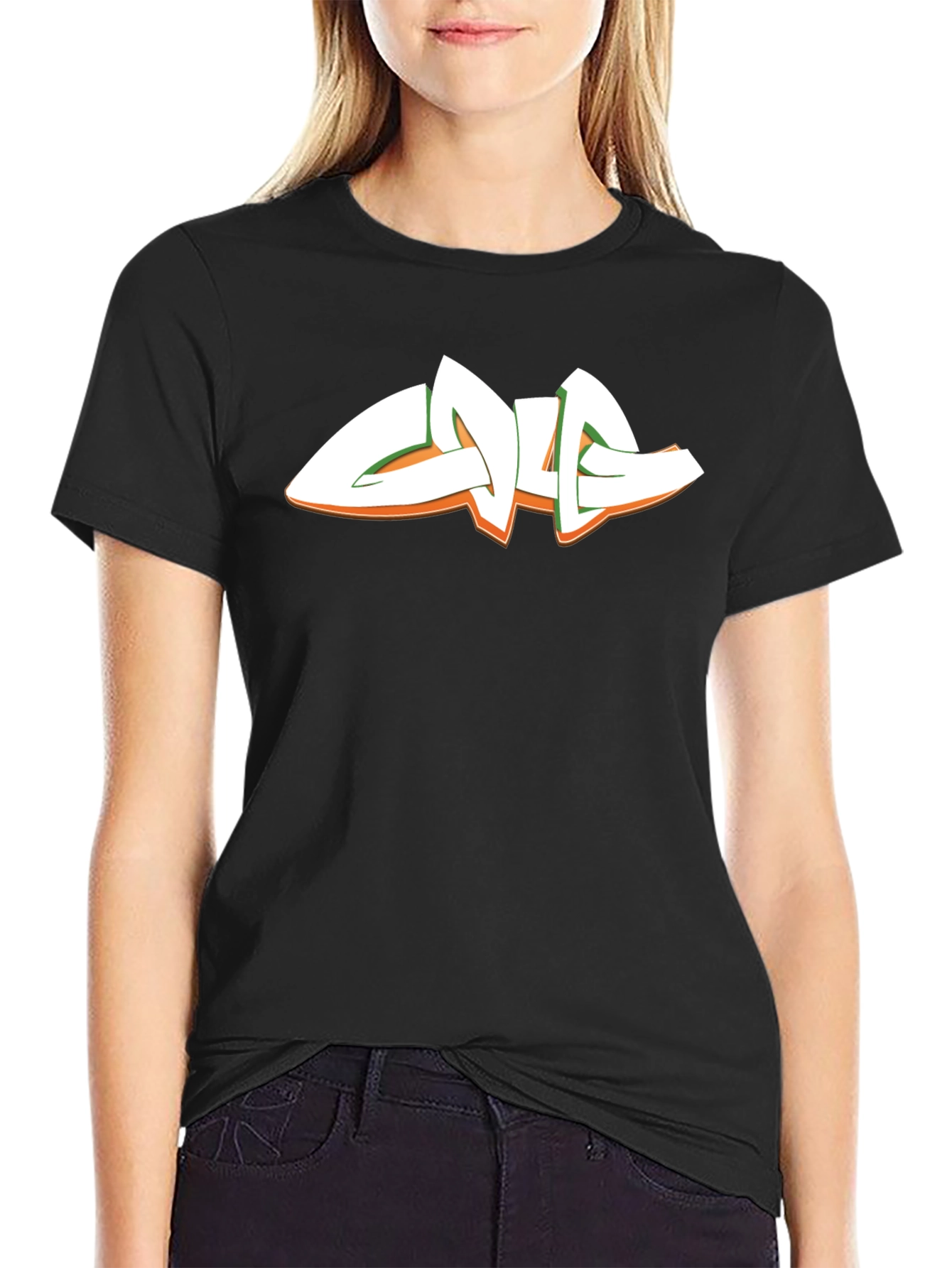 Cool Graphic T-Shirt - Black Crew Neck Tee