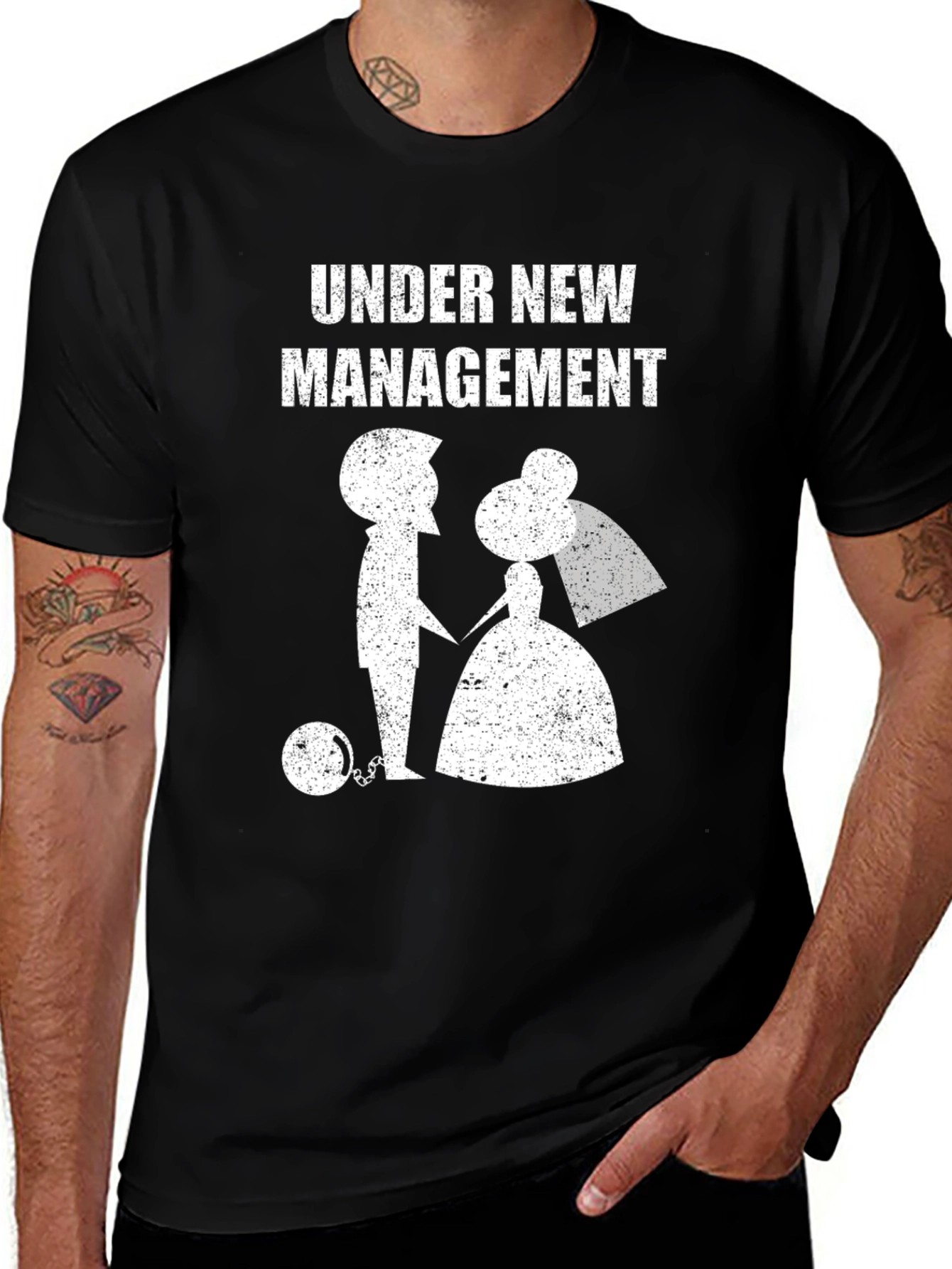 Under New Management T-Shirt - Funny Newlywed Tee