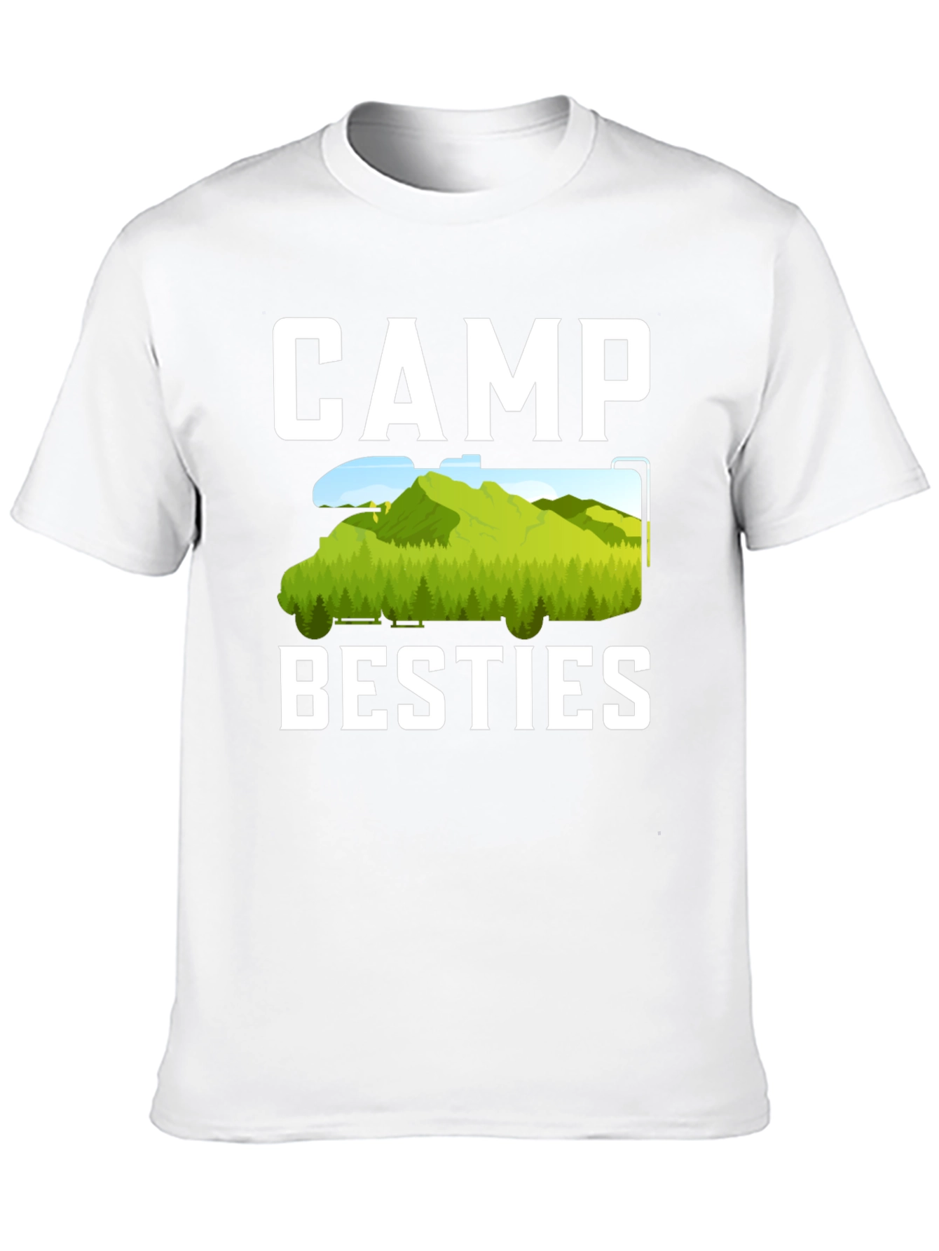Camp Besties T-Shirt - Camping Adventure Tee