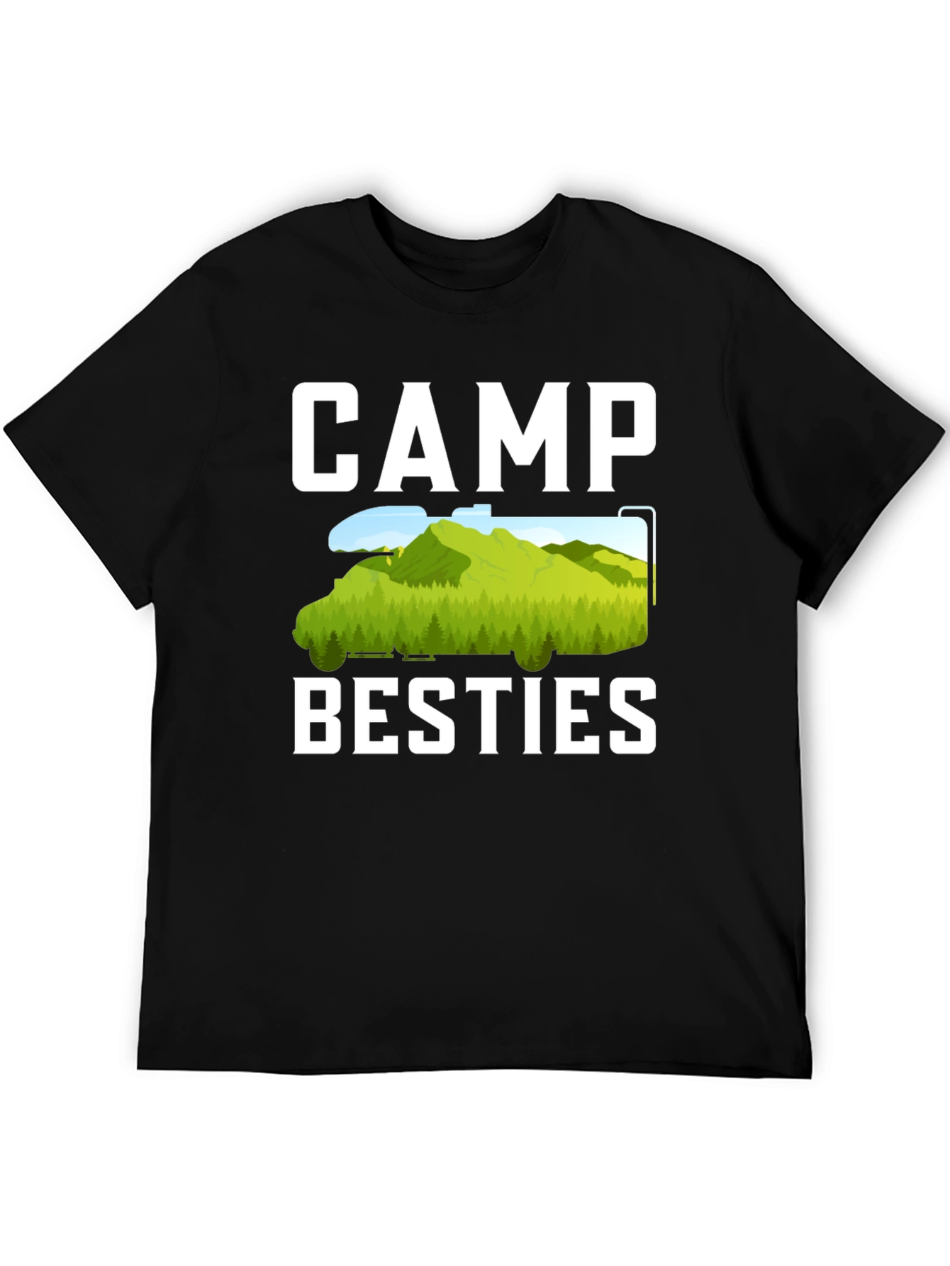 Camp Besties T-Shirt - Camping Adventure Tee