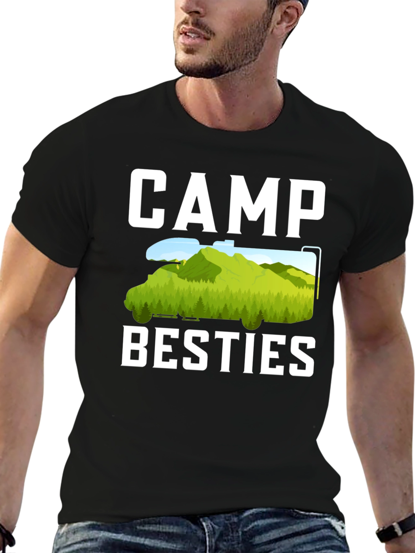Camp Besties T-Shirt - Camping Adventure Tee