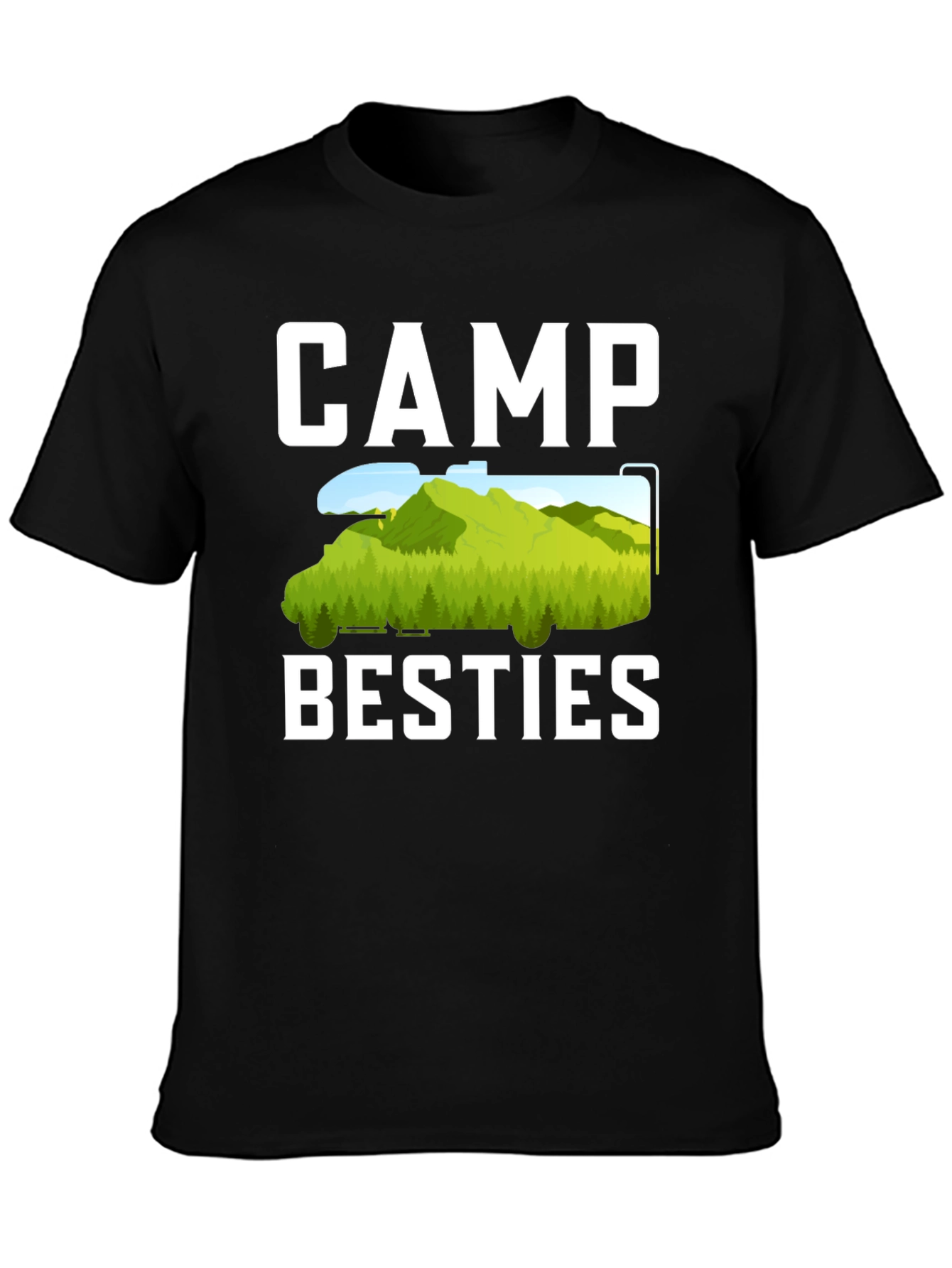 Camp Besties T-Shirt - Camping Adventure Tee