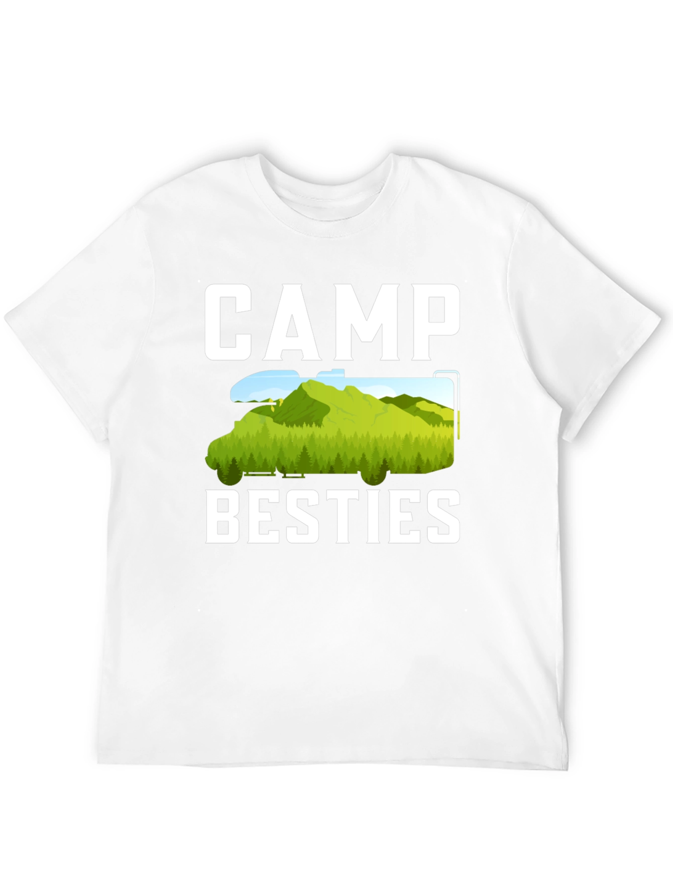 Camp Besties T-Shirt - Camping Adventure Tee