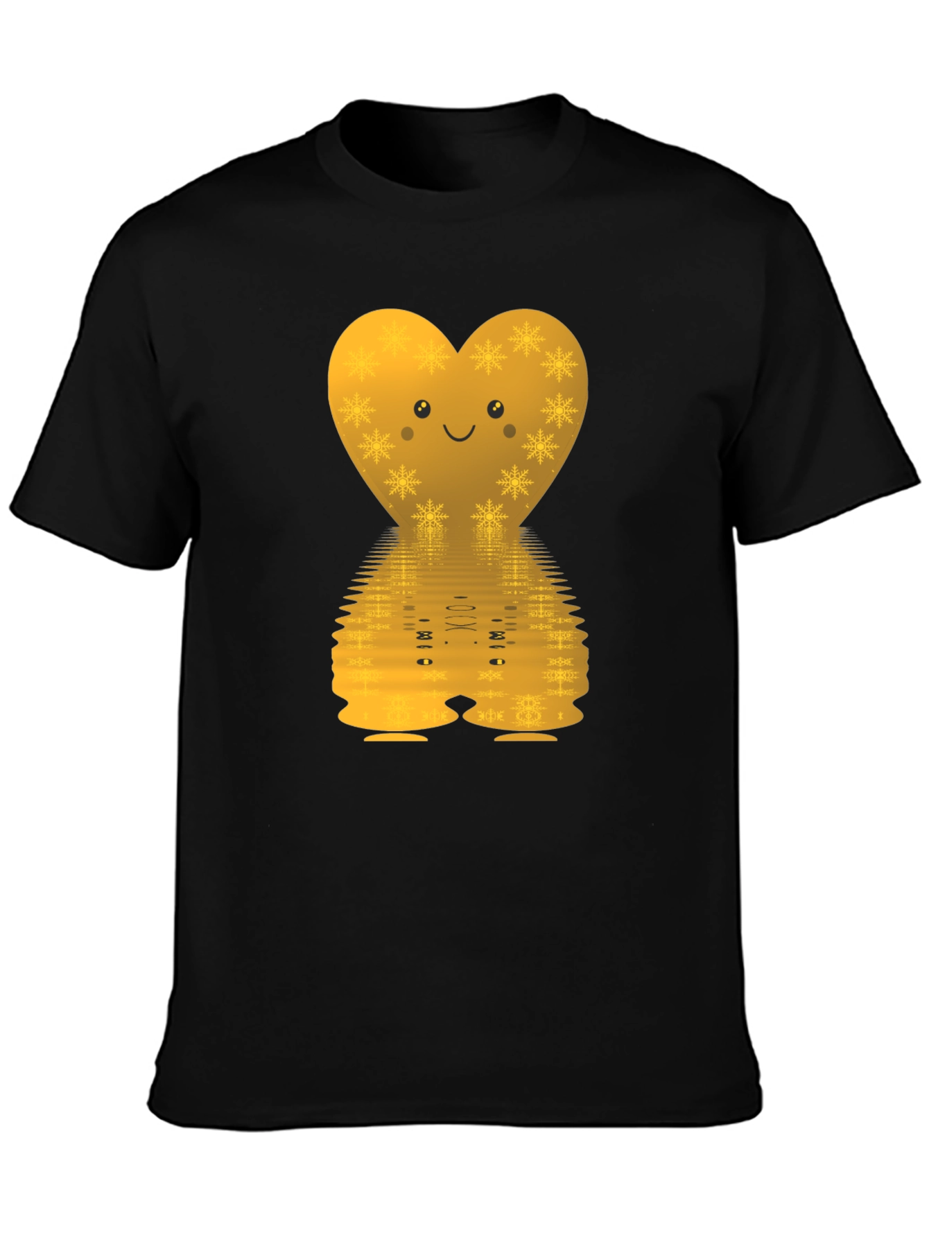 Golden Heart Snowflake Tee