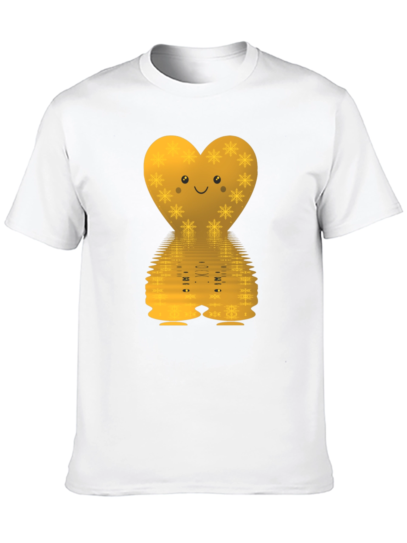Golden Heart Snowflake Tee