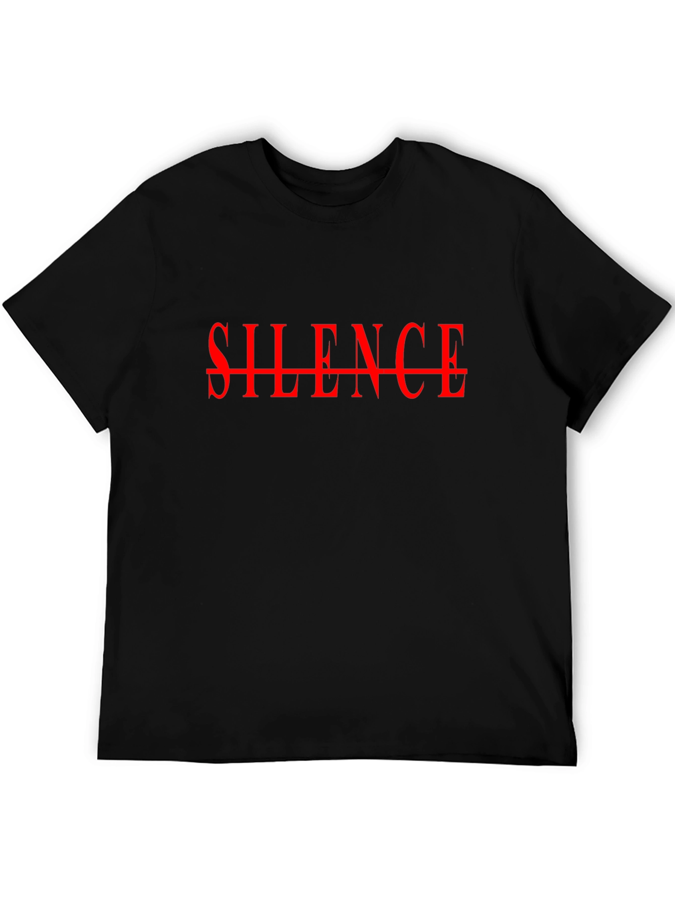 Silence Graphic Tee - Bold Statement T-Shirt