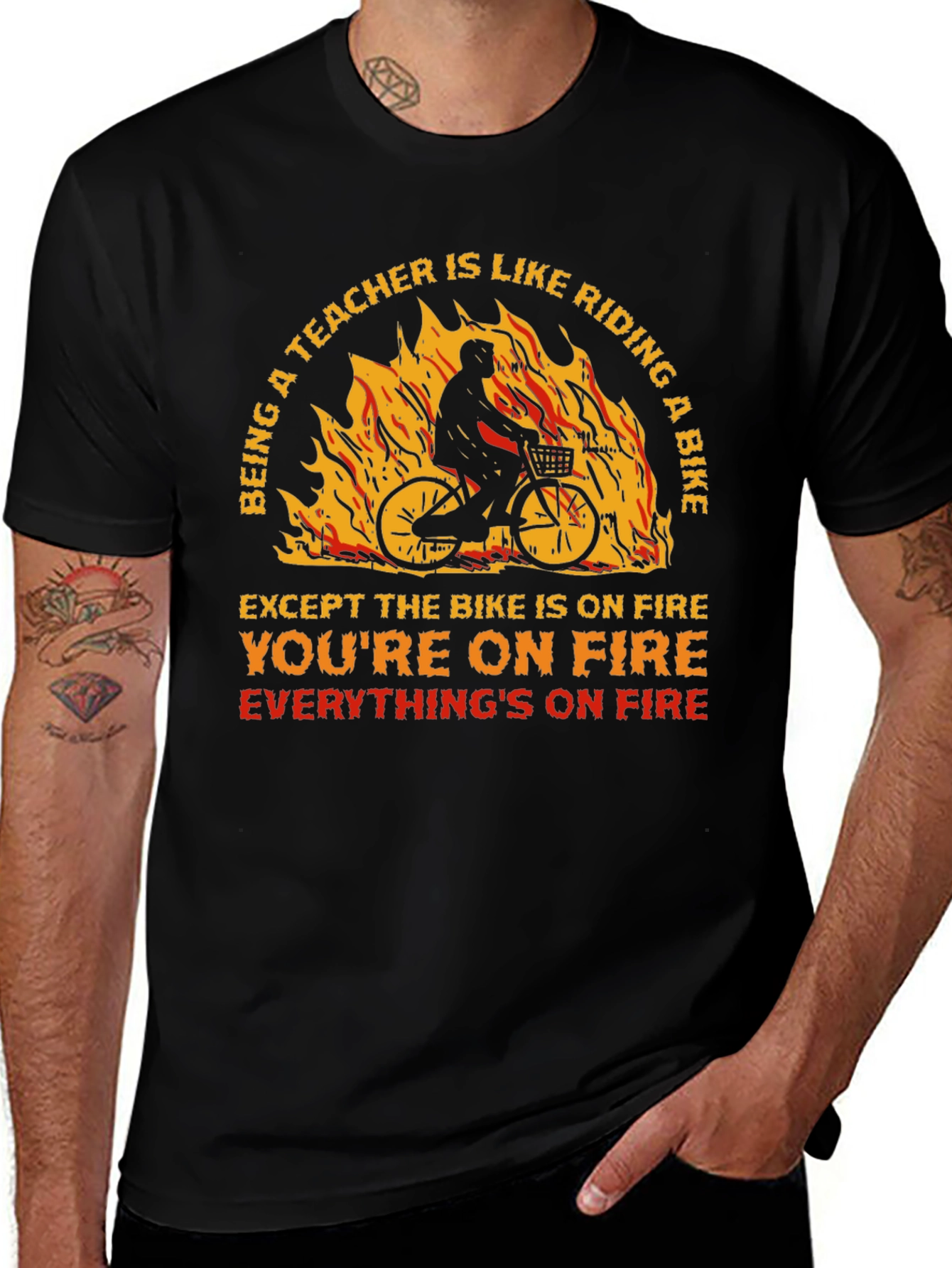 Teacher On Fire T-Shirt