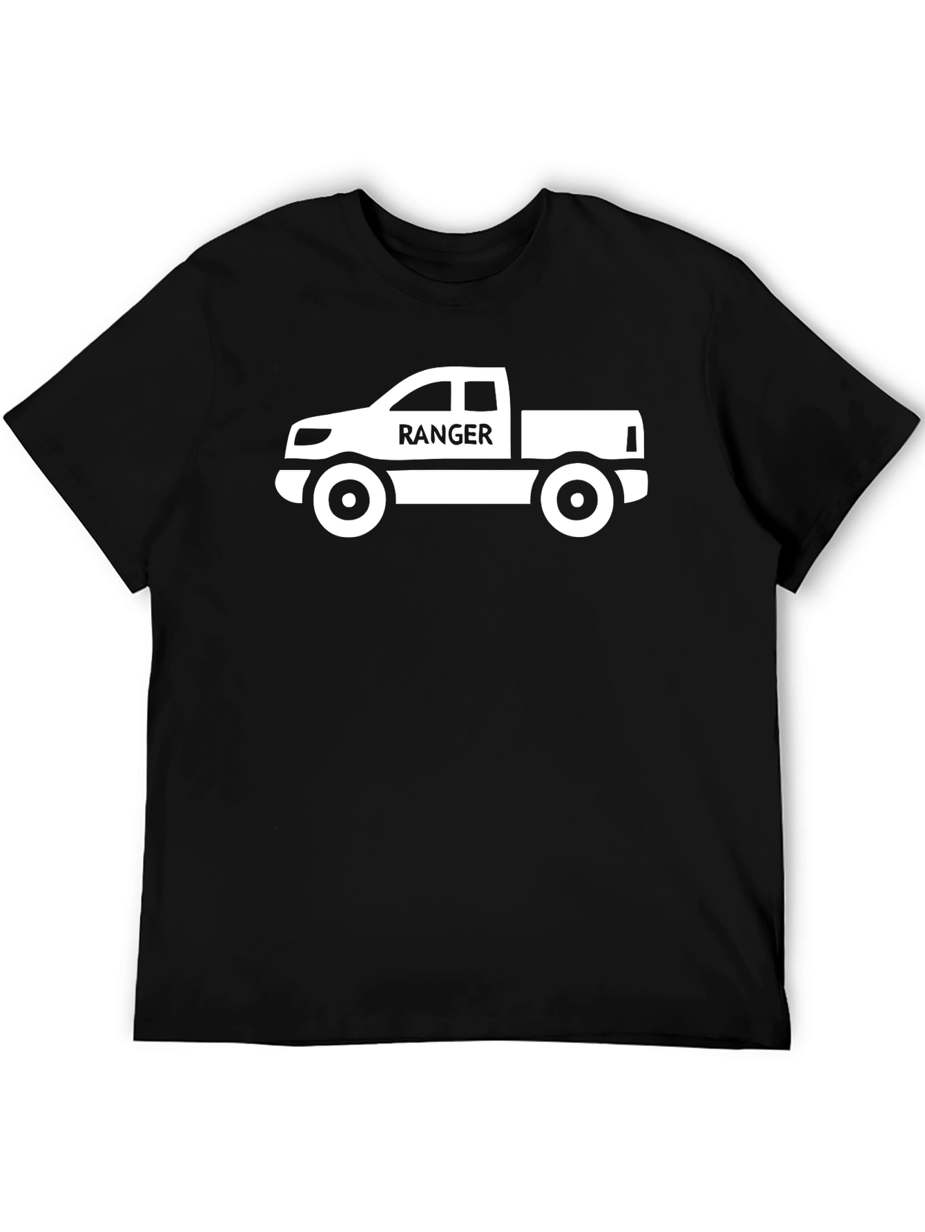 Ranger Truck Graphic Tee - Black Cotton T-Shirt