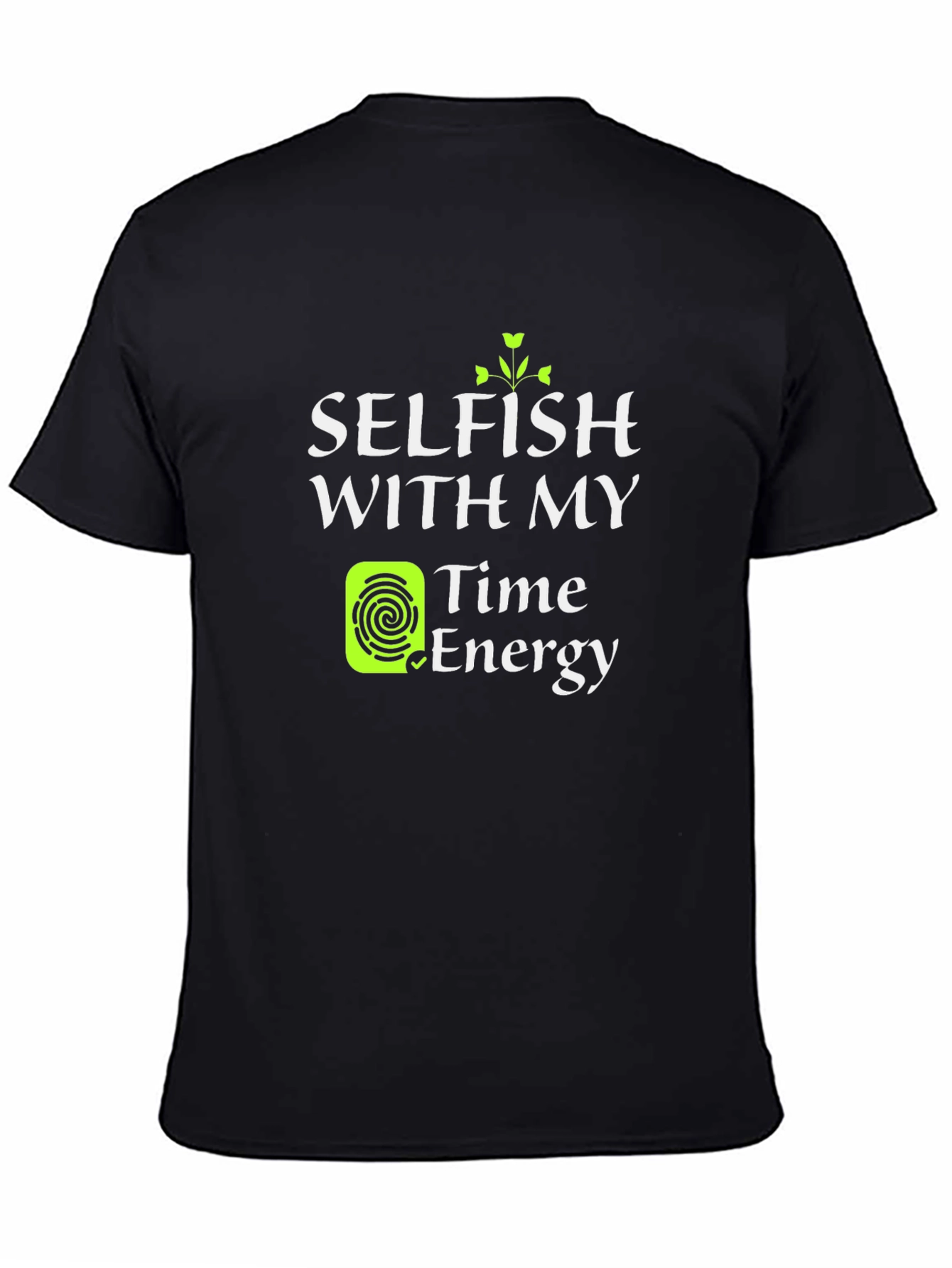 Selfish Time & Energy Black Tee