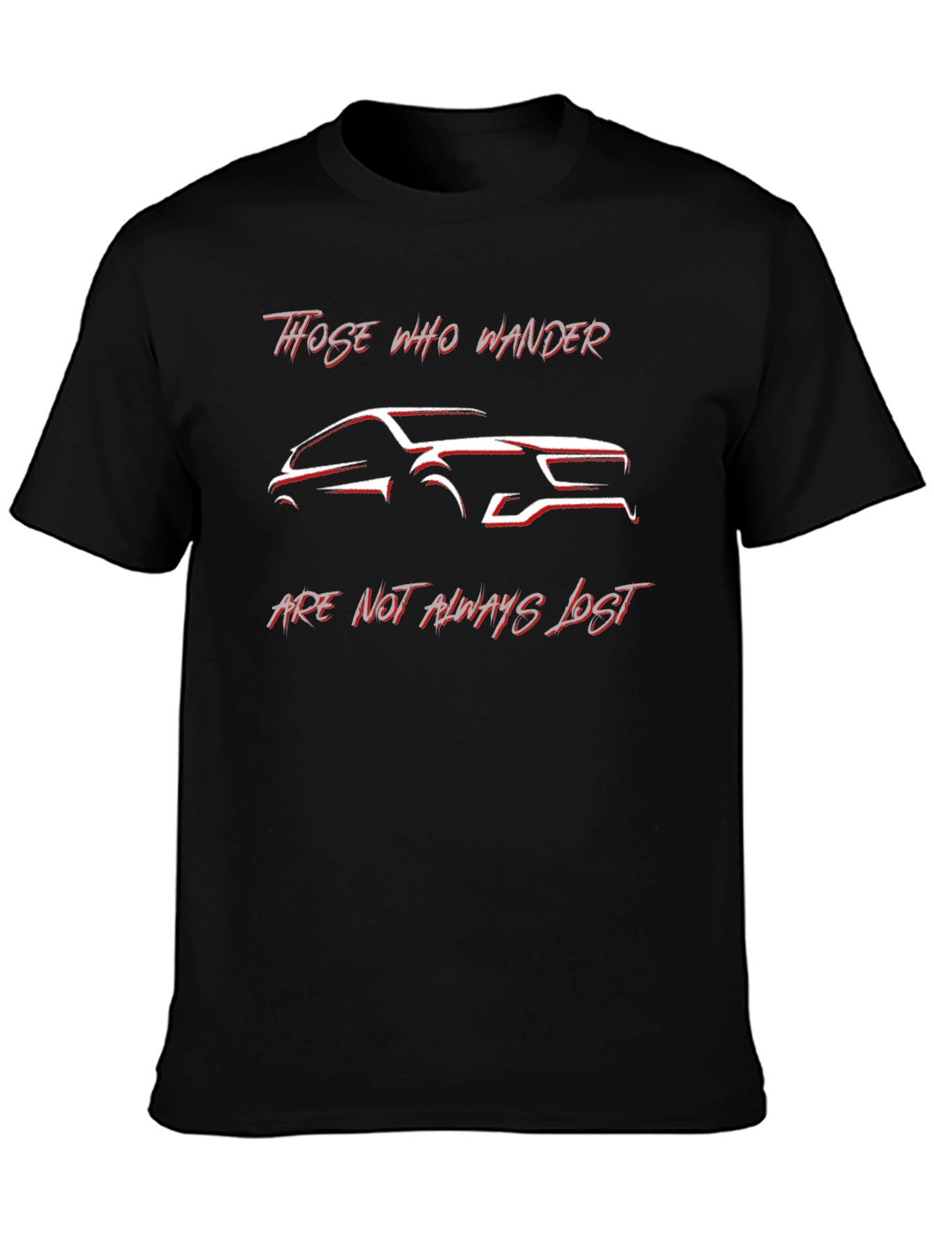 Those Who Wander Car Graphic T-Shirt