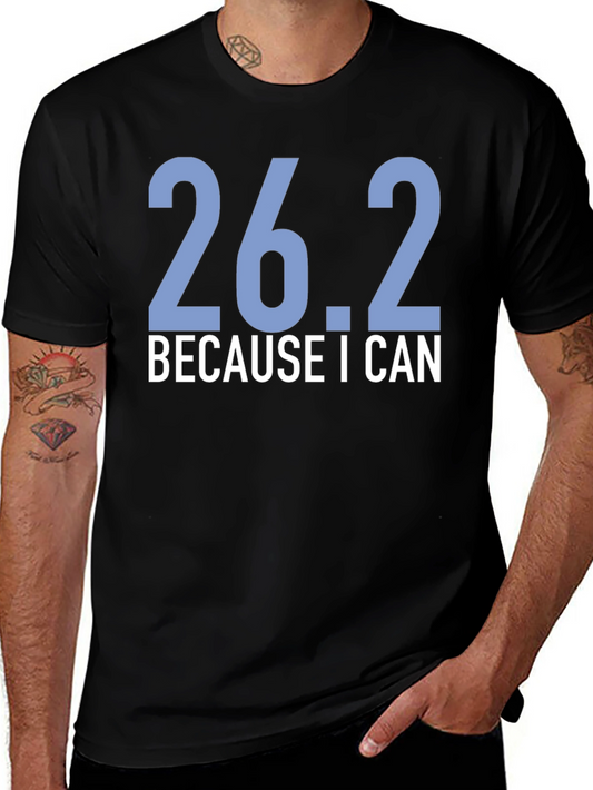 26.2 Because I Can Black T-Shirt