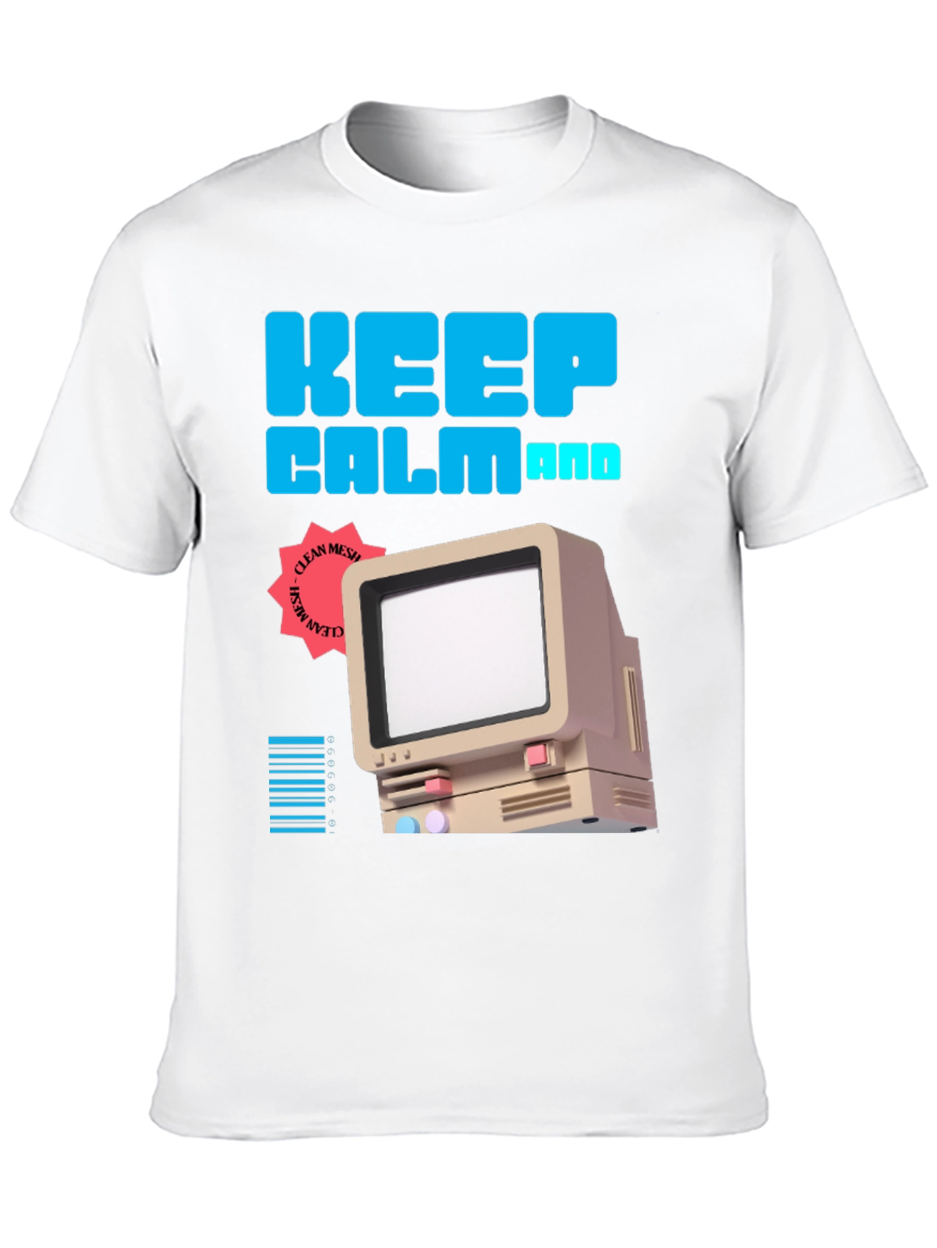 Keep Calm Retro Computer T-Shirt