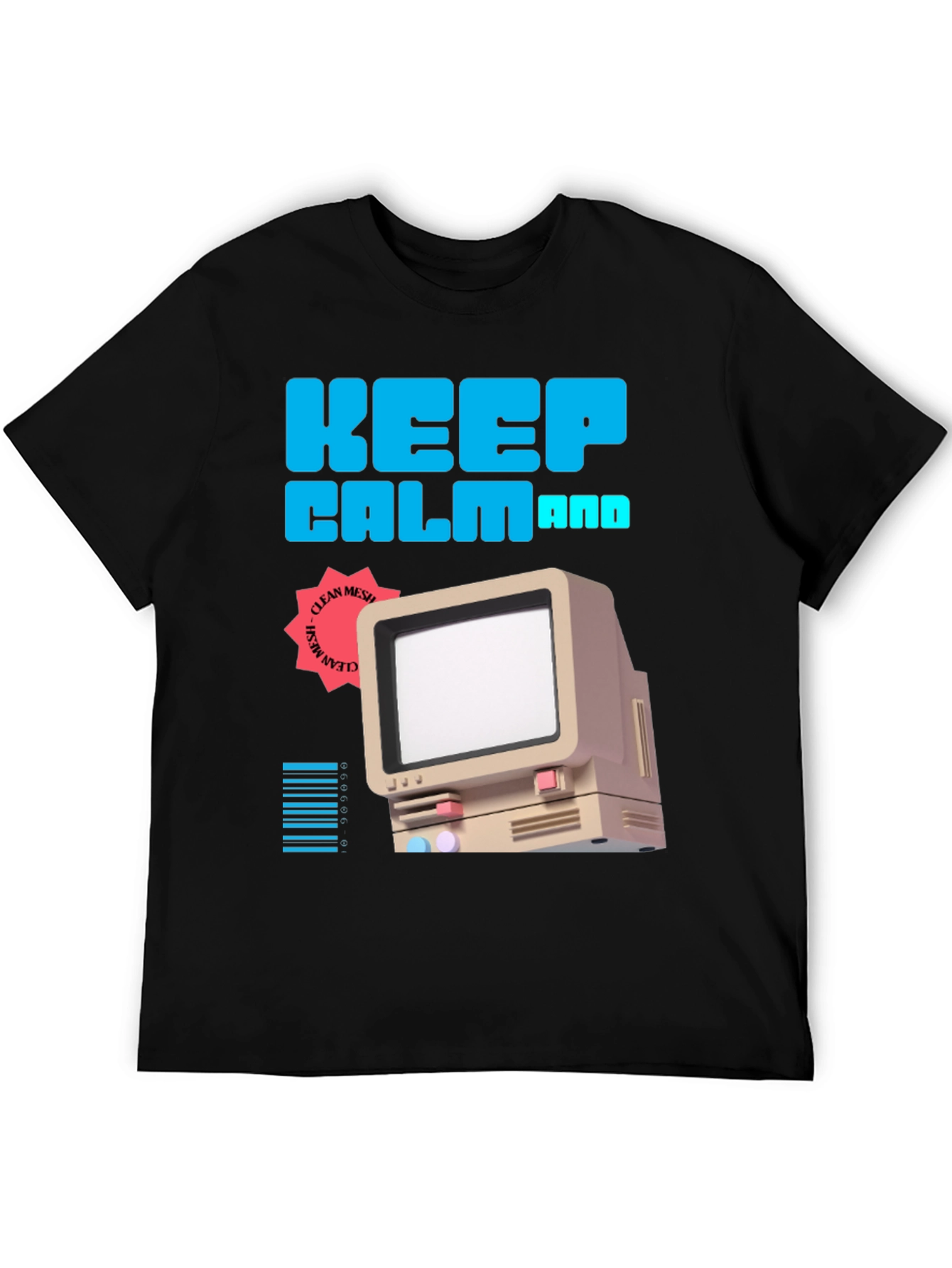 Keep Calm Retro Computer T-Shirt