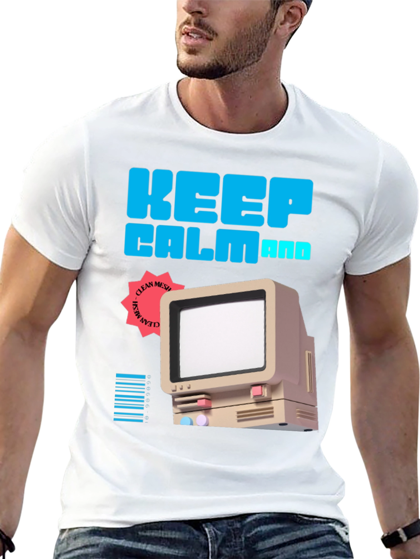 Keep Calm Retro Computer T-Shirt
