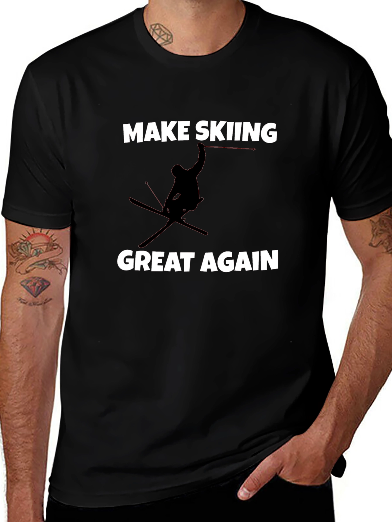 Make Skiing Great Again Graphic Tee