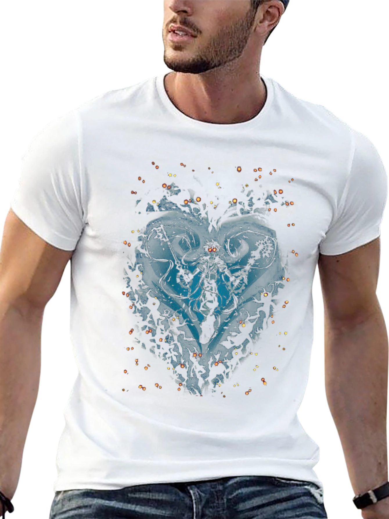 Kingdom Hearts Inspired Graphic Black T-Shirt