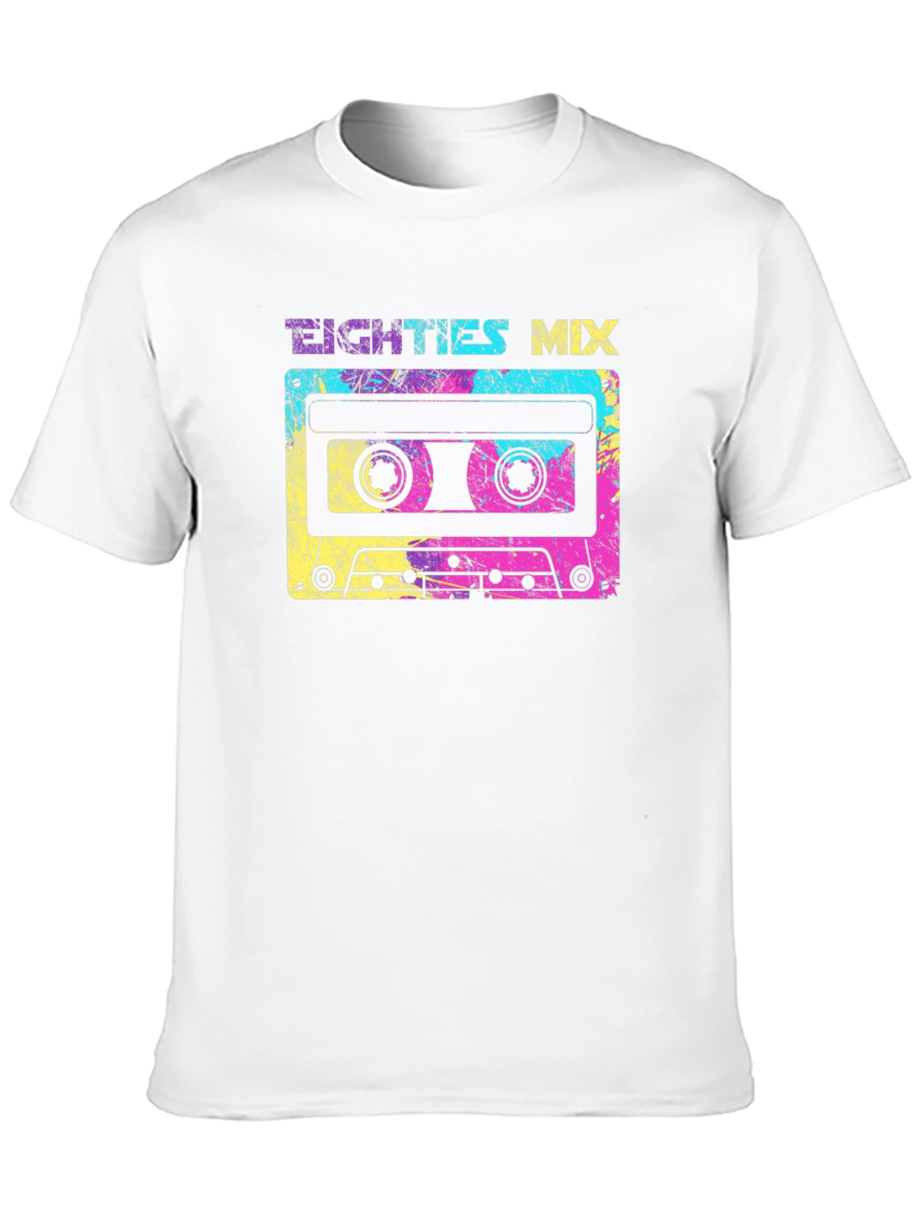 80s Mix Cassette Tape Graphic Tee - Retro Style