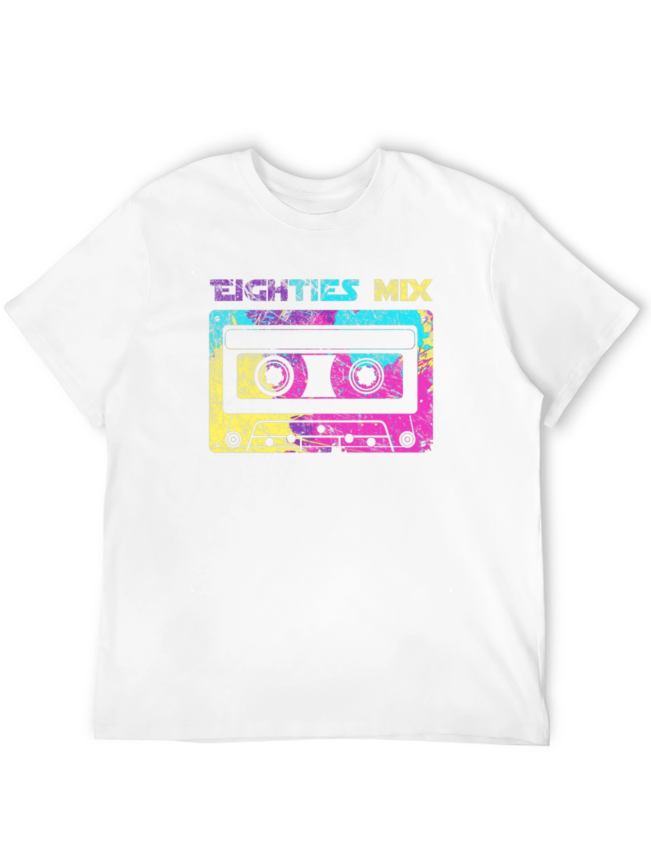 80s Mix Cassette Tape Graphic Tee - Retro Style