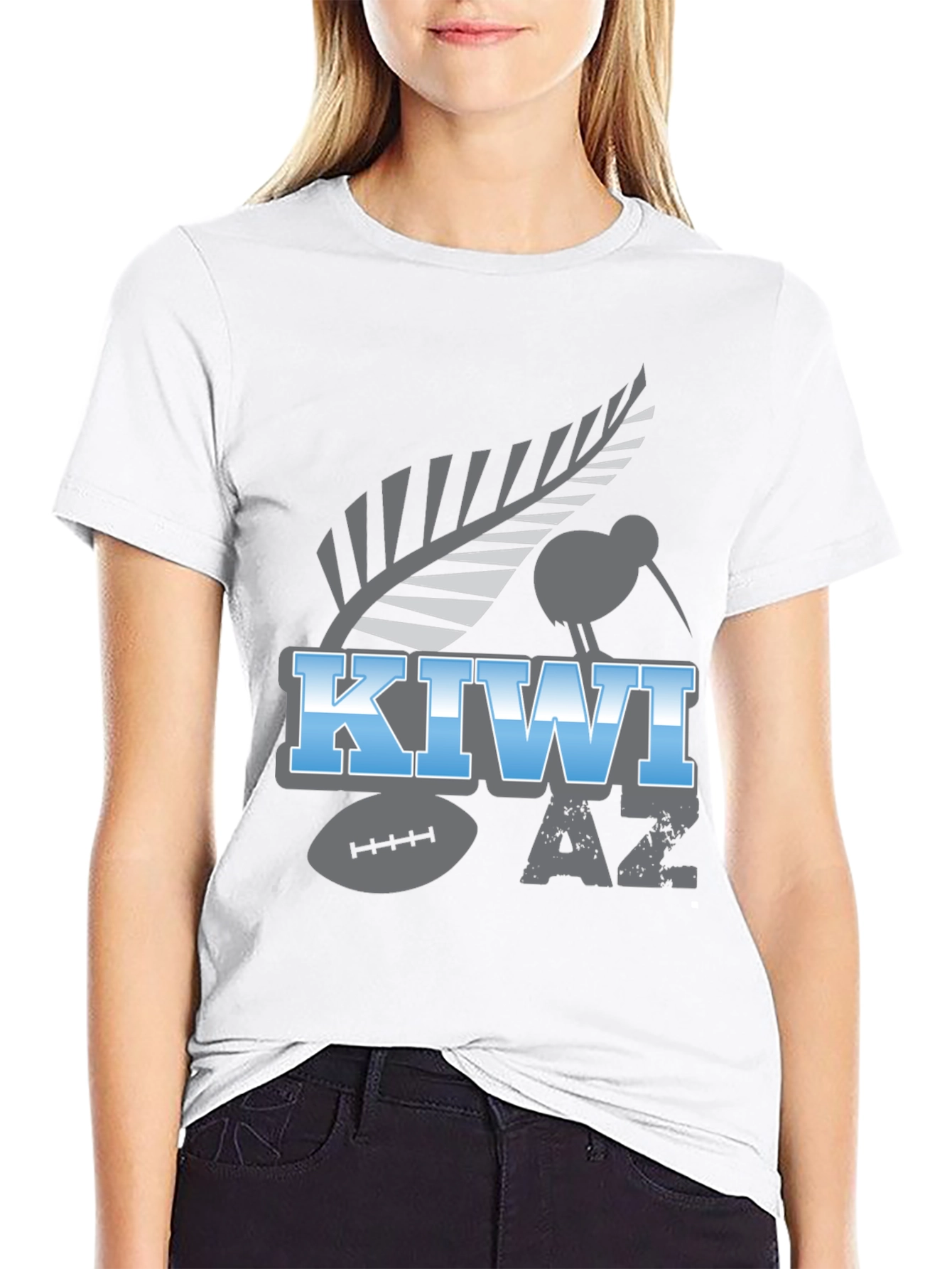 Kiwi AZ Football T-Shirt - Unique Design
