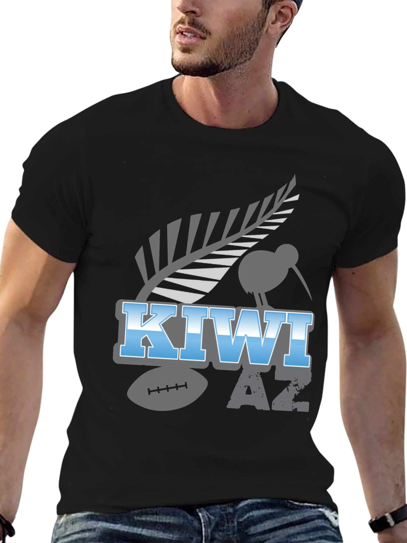 Kiwi AZ Football T-Shirt - Unique Design