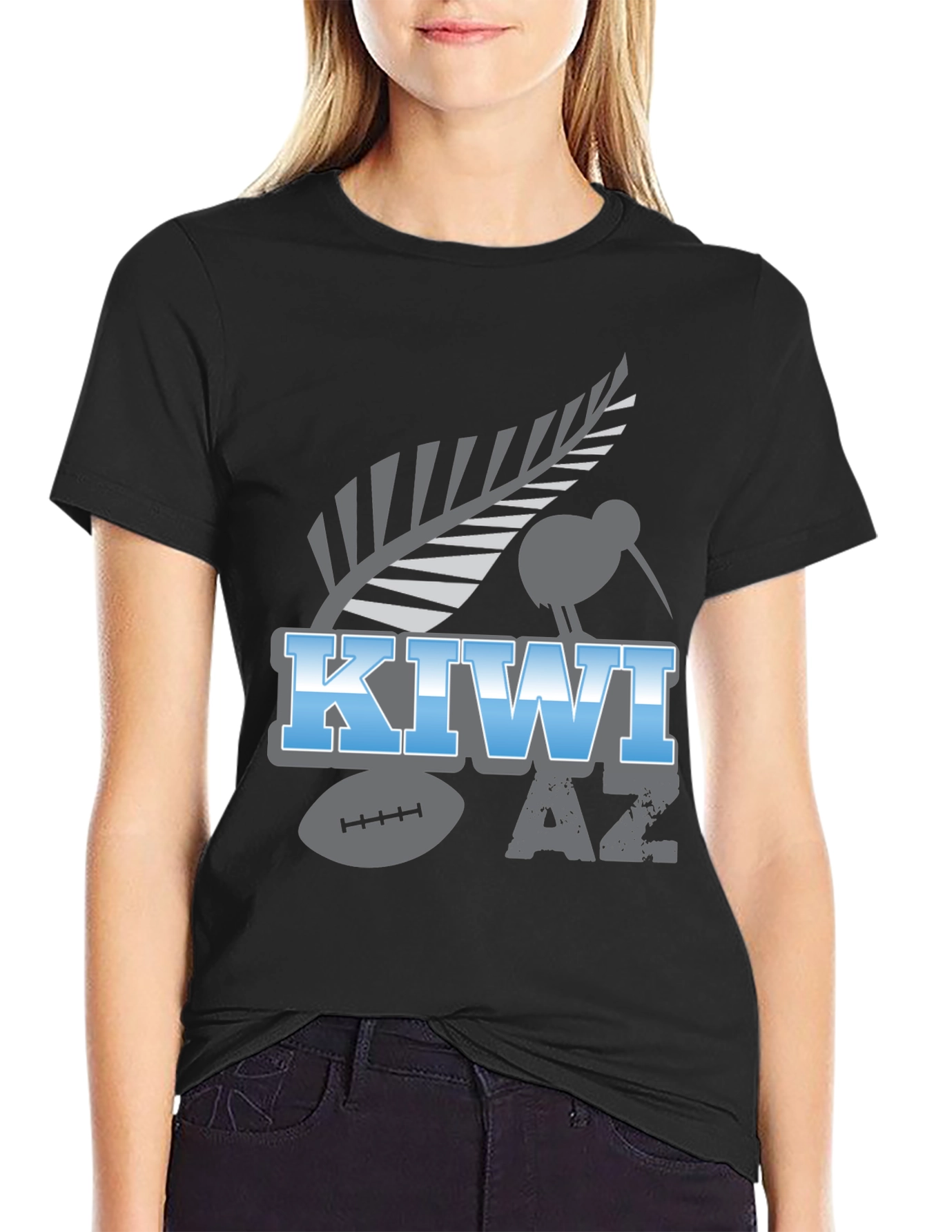 Kiwi AZ Football T-Shirt - Unique Design