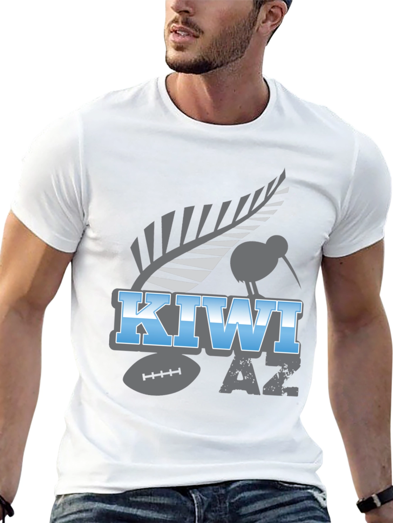 Kiwi AZ Football T-Shirt - Unique Design