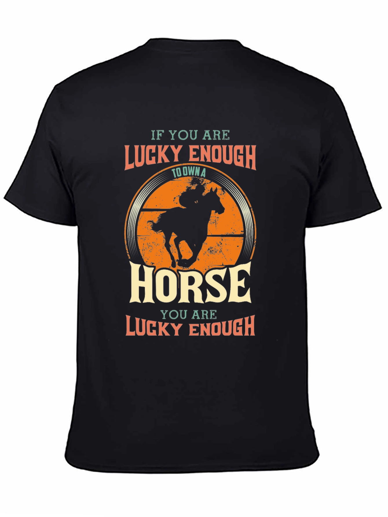 Lucky Enough Horse Graphic T-Shirt