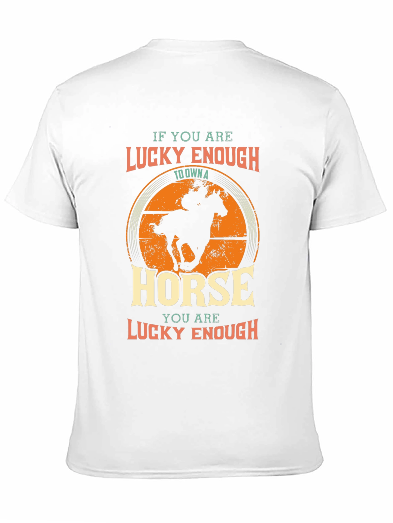 Lucky Enough Horse Graphic T-Shirt