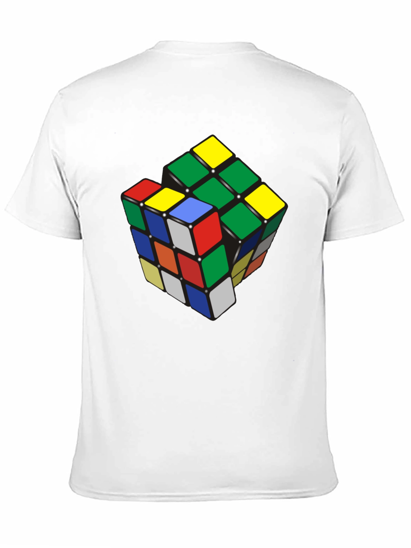 Rubiks Cube Graphic T-Shirt - Black