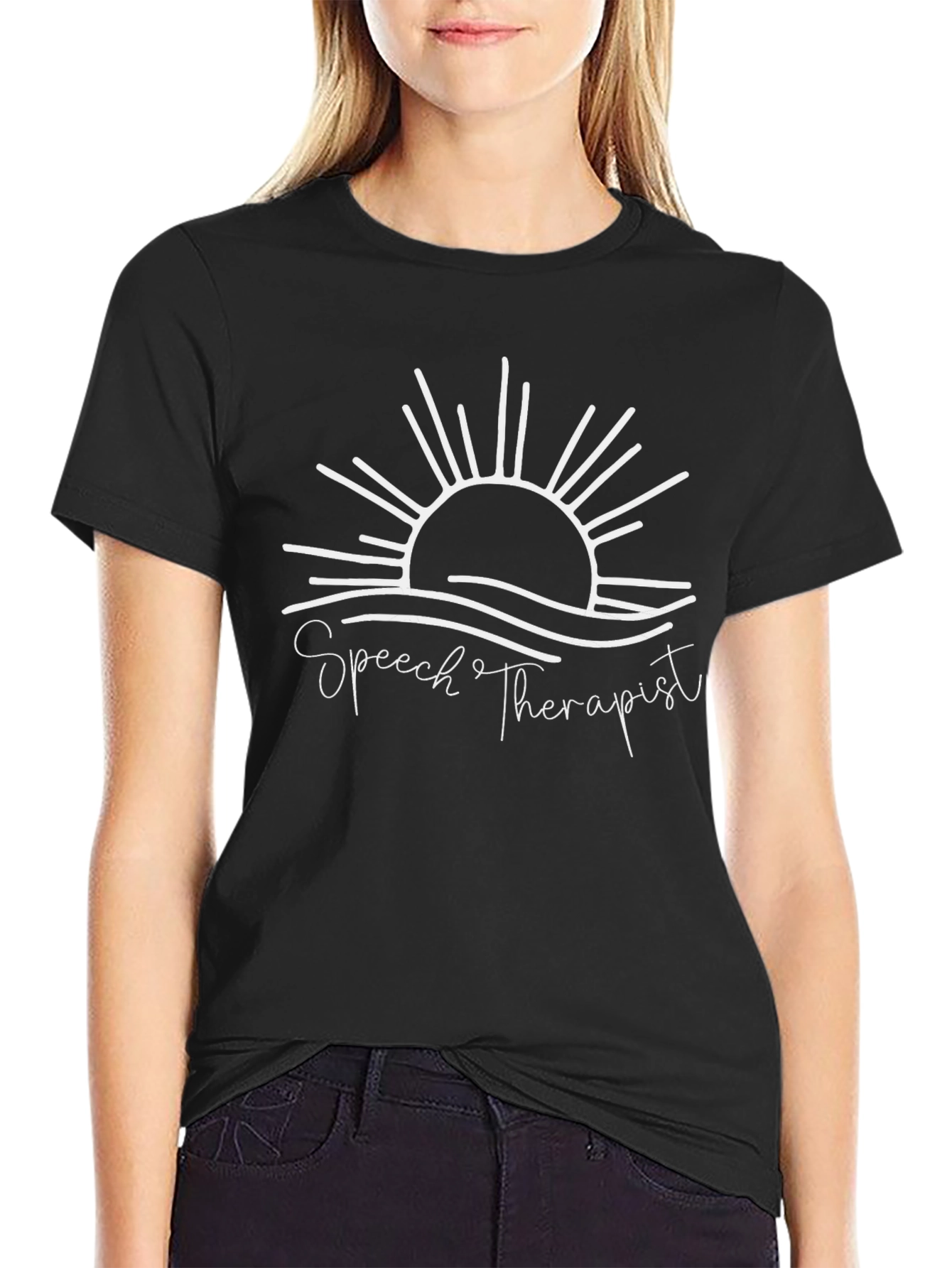 Speech Therapist Sun Graphic T-Shirt