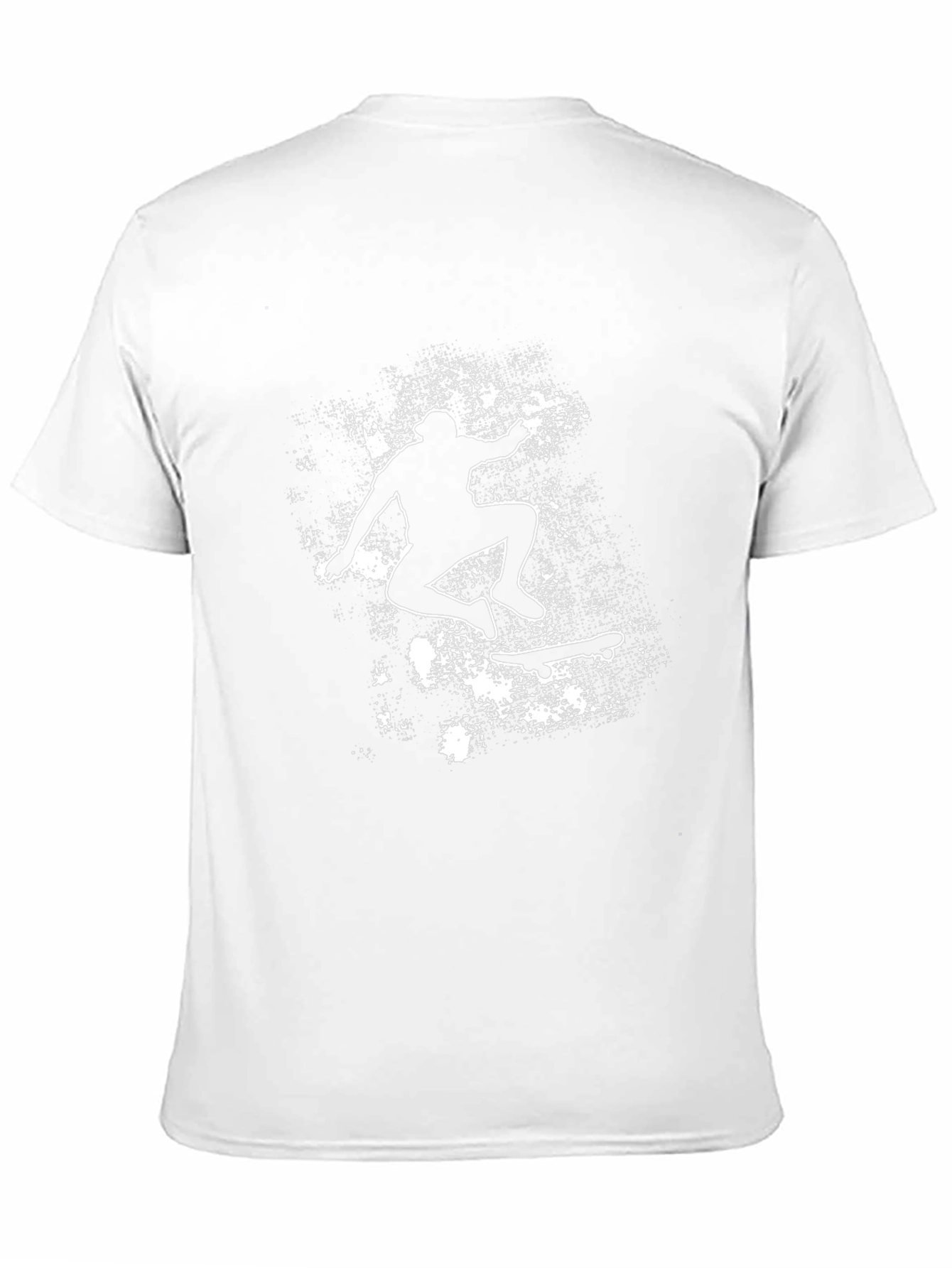 Skateboarding Silhouette Graphic Tee - Black
