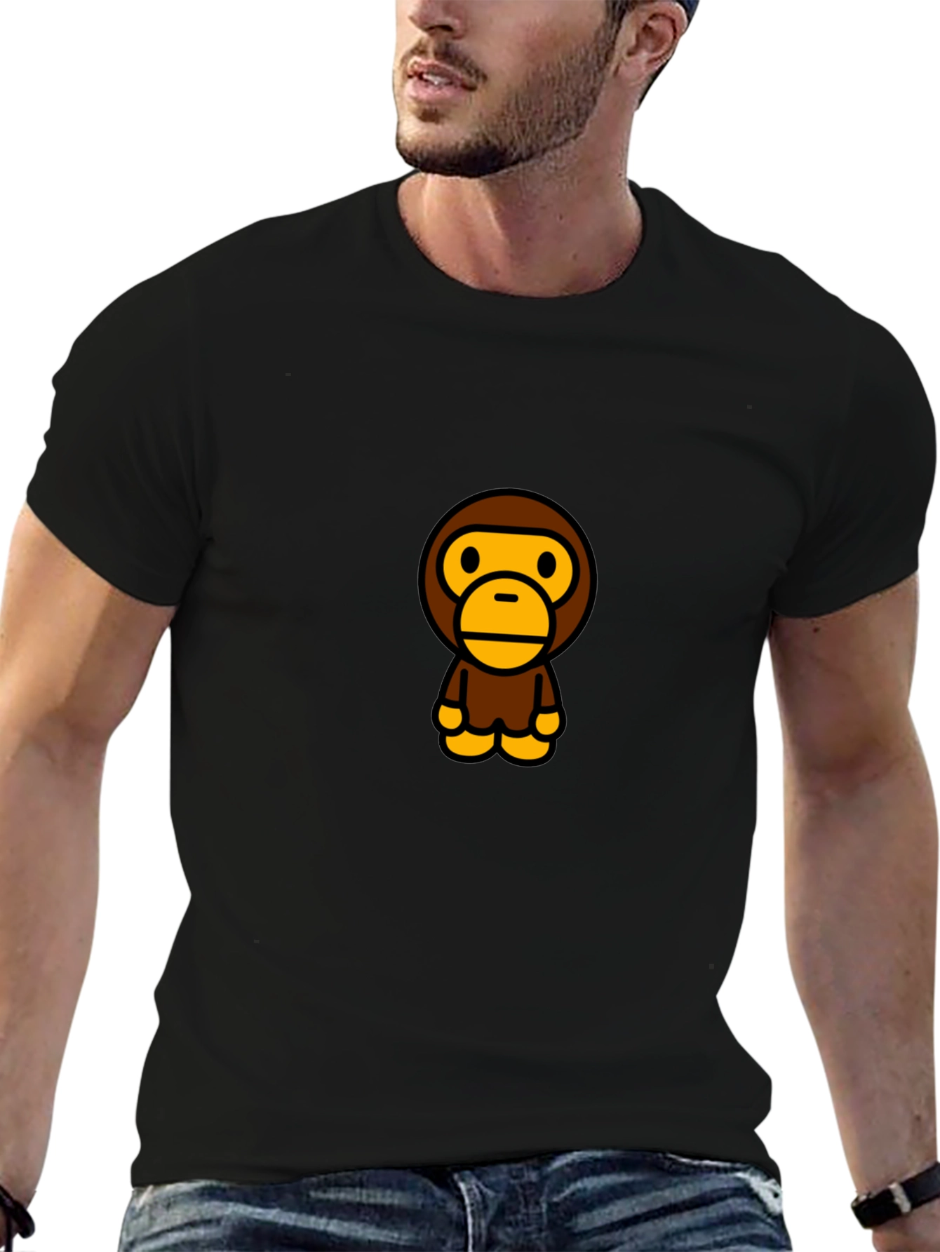 A Bathing Ape Cartoon Graphic Tee