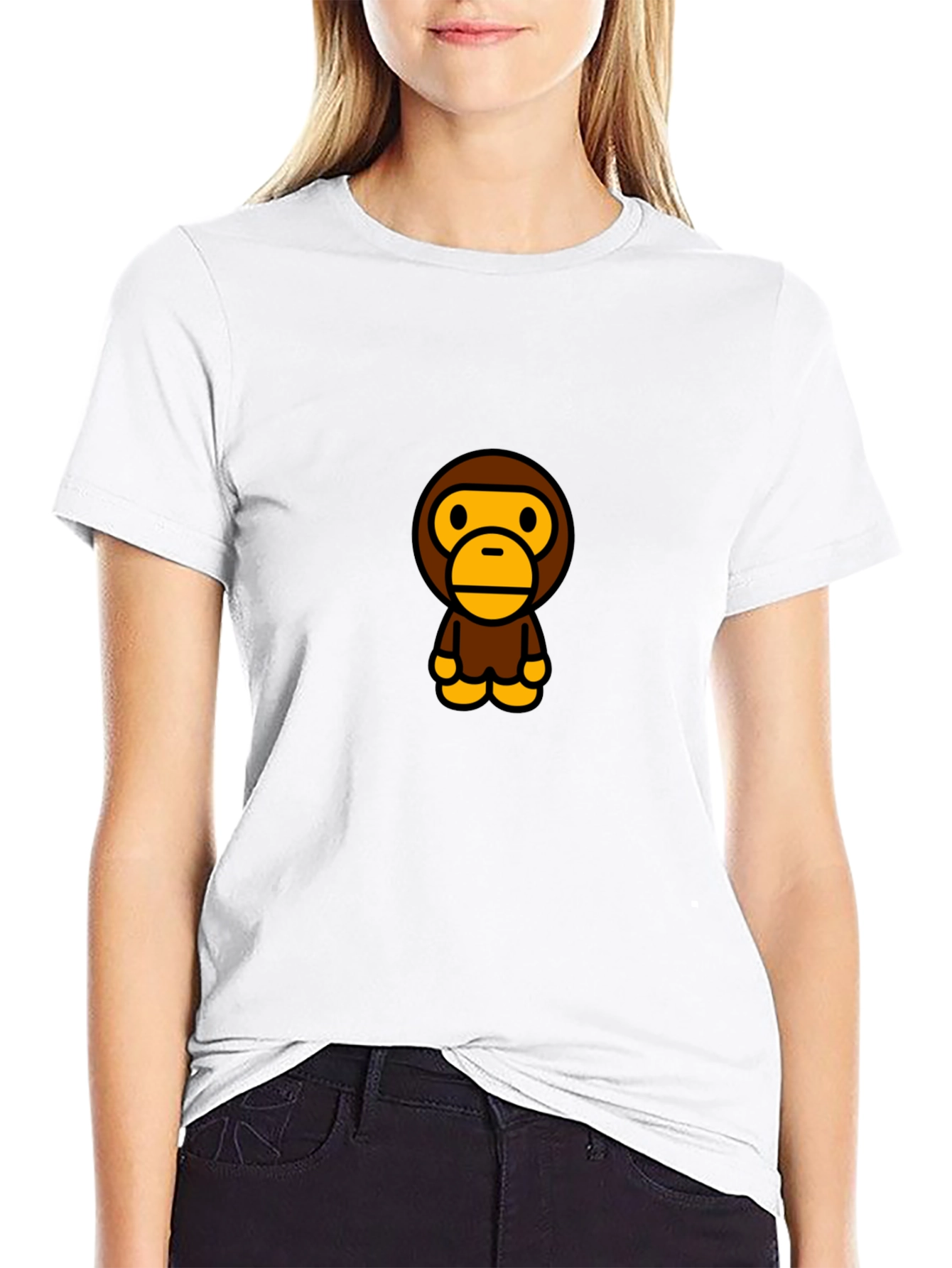 A Bathing Ape Cartoon Graphic Tee