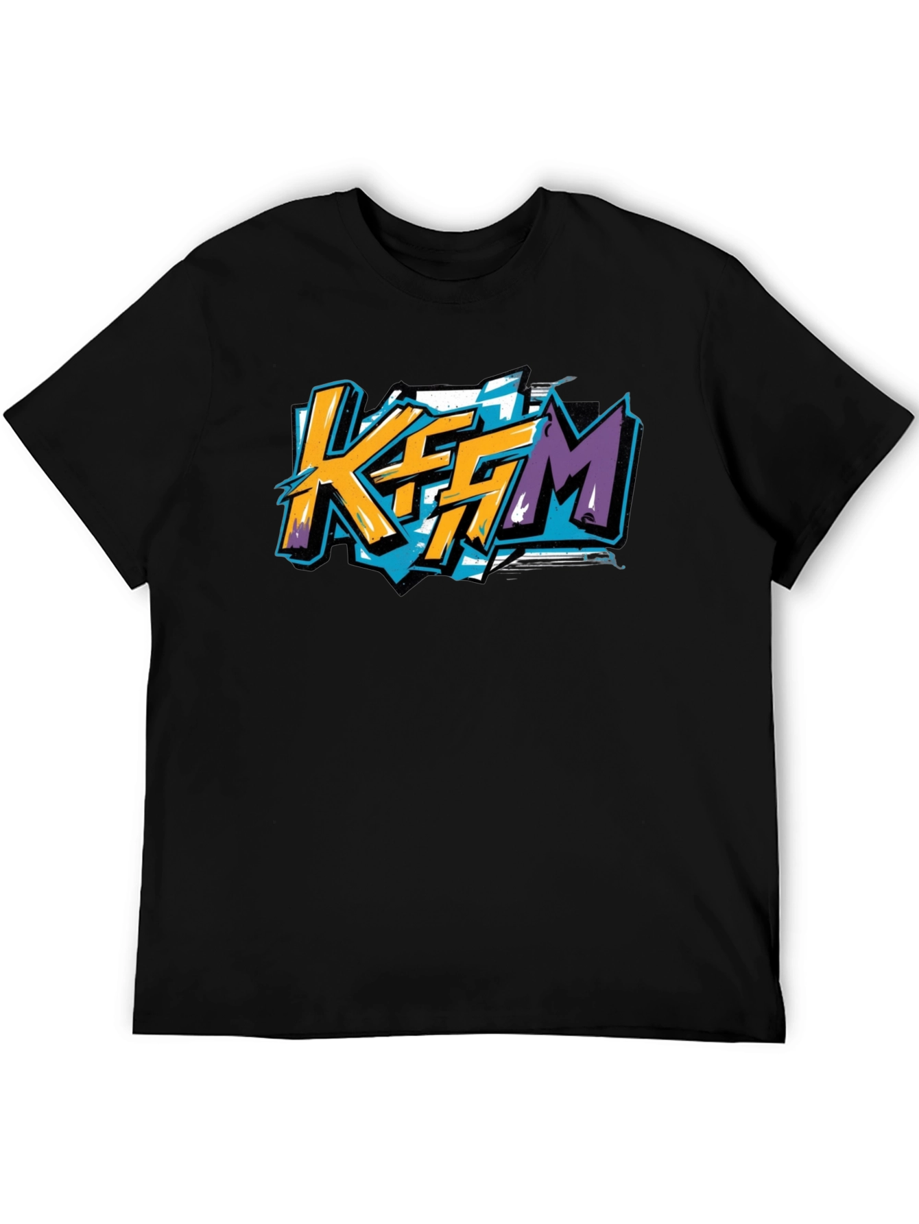 KFFM Graphic T-Shirt - Black Modern Style