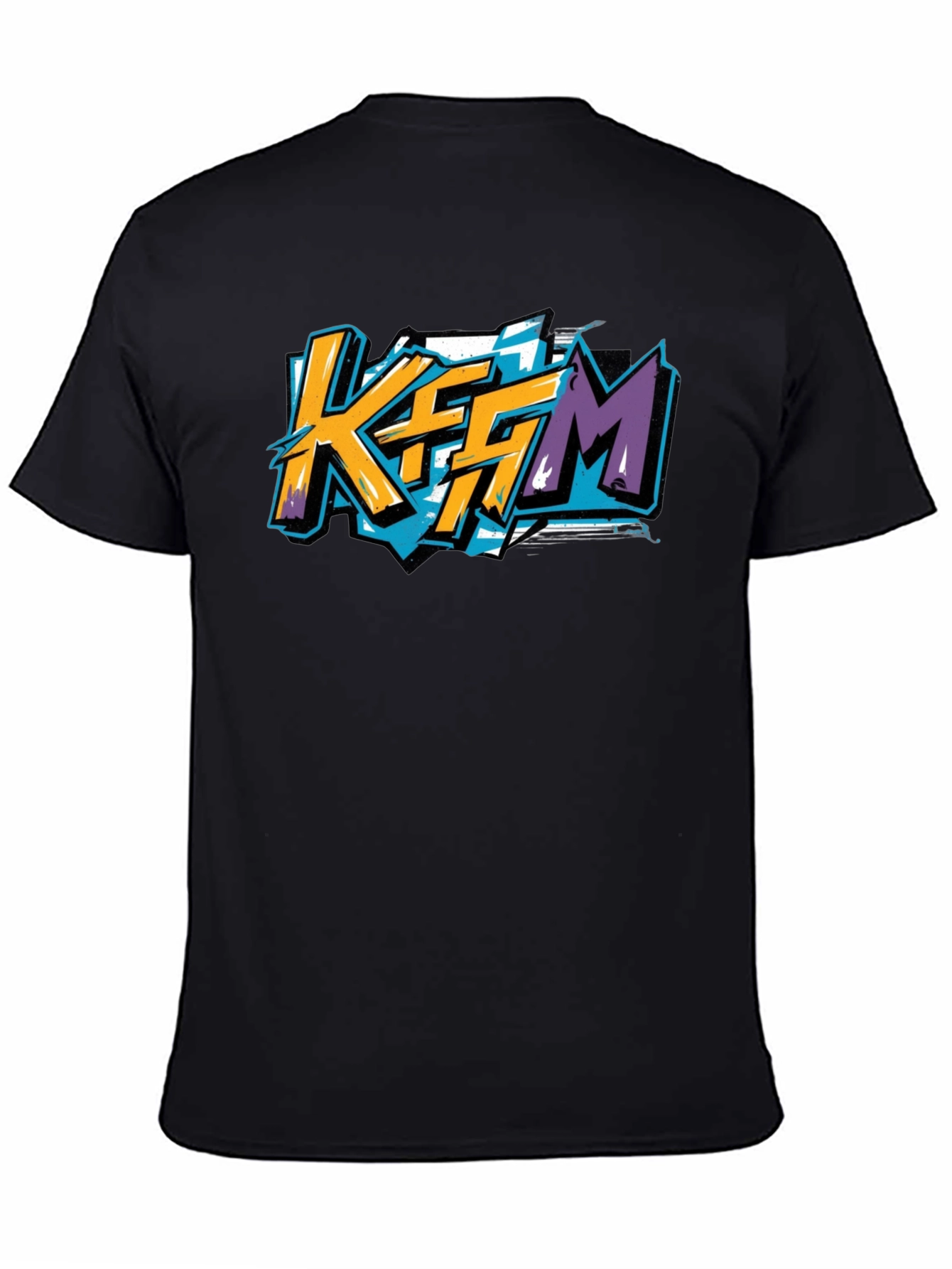 KFFM Graphic T-Shirt - Black Modern Style
