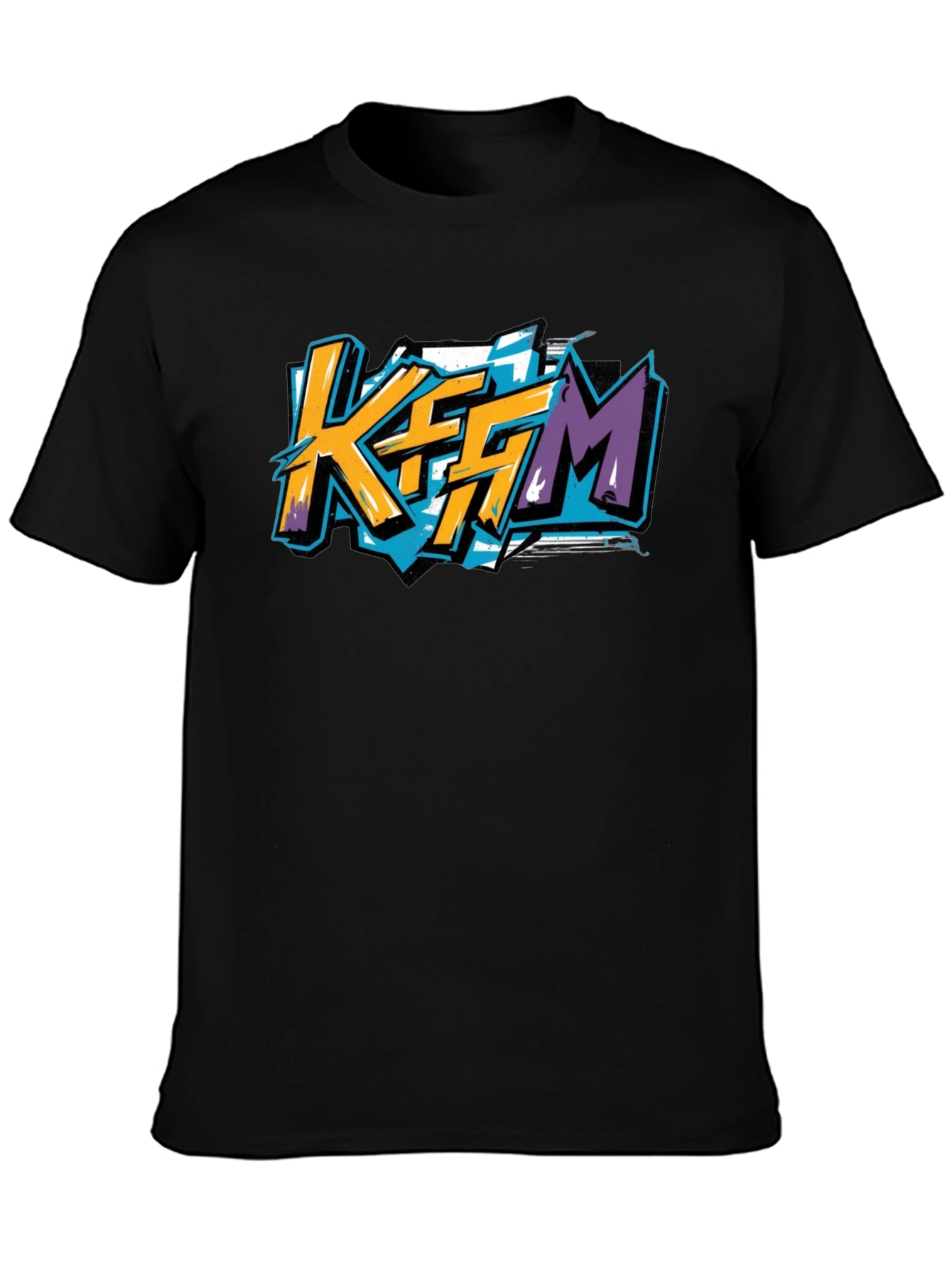 KFFM Graphic T-Shirt - Black Modern Style