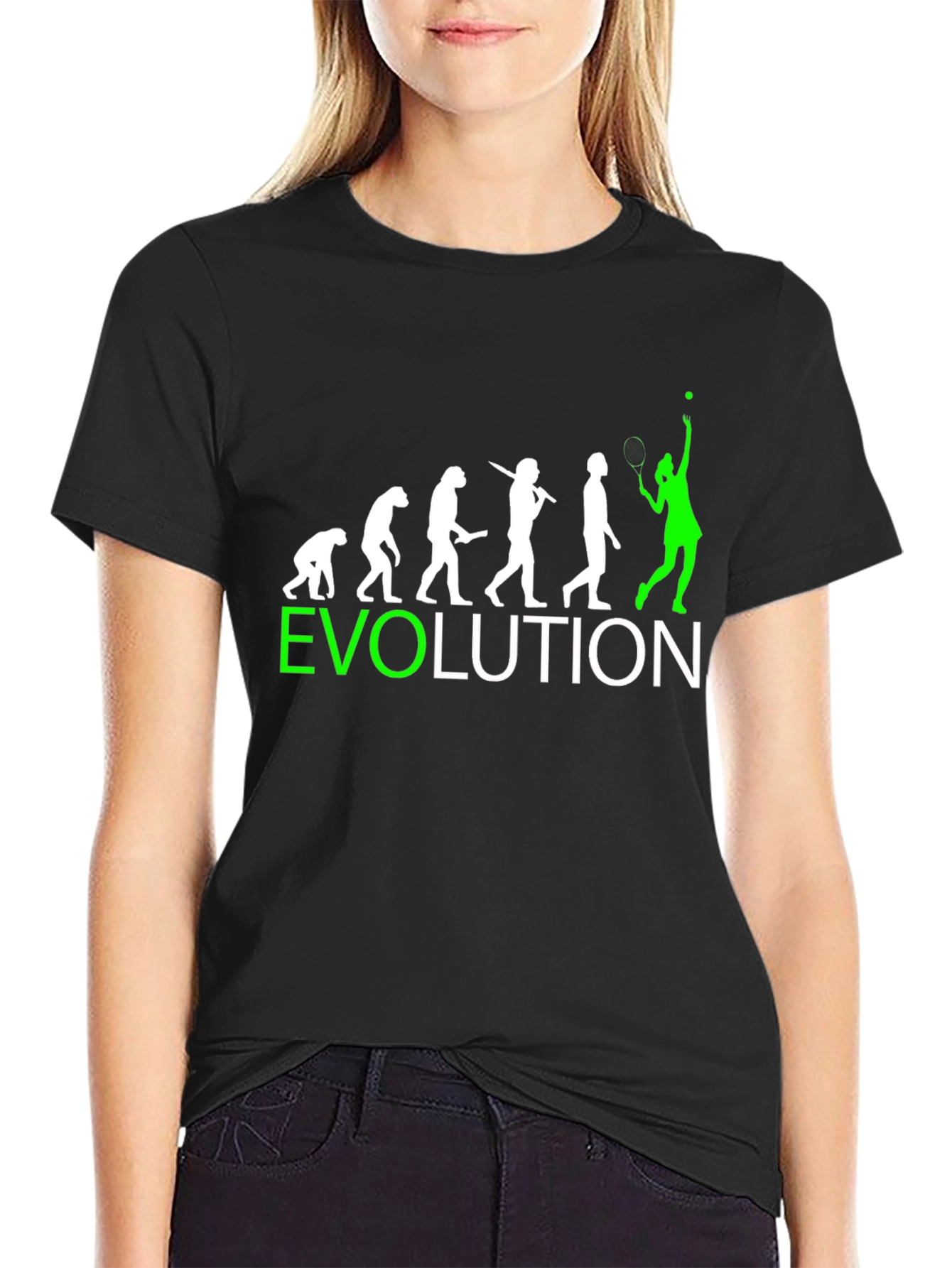 Evolution Tennis T-Shirt Funny Tennis Player Tee
