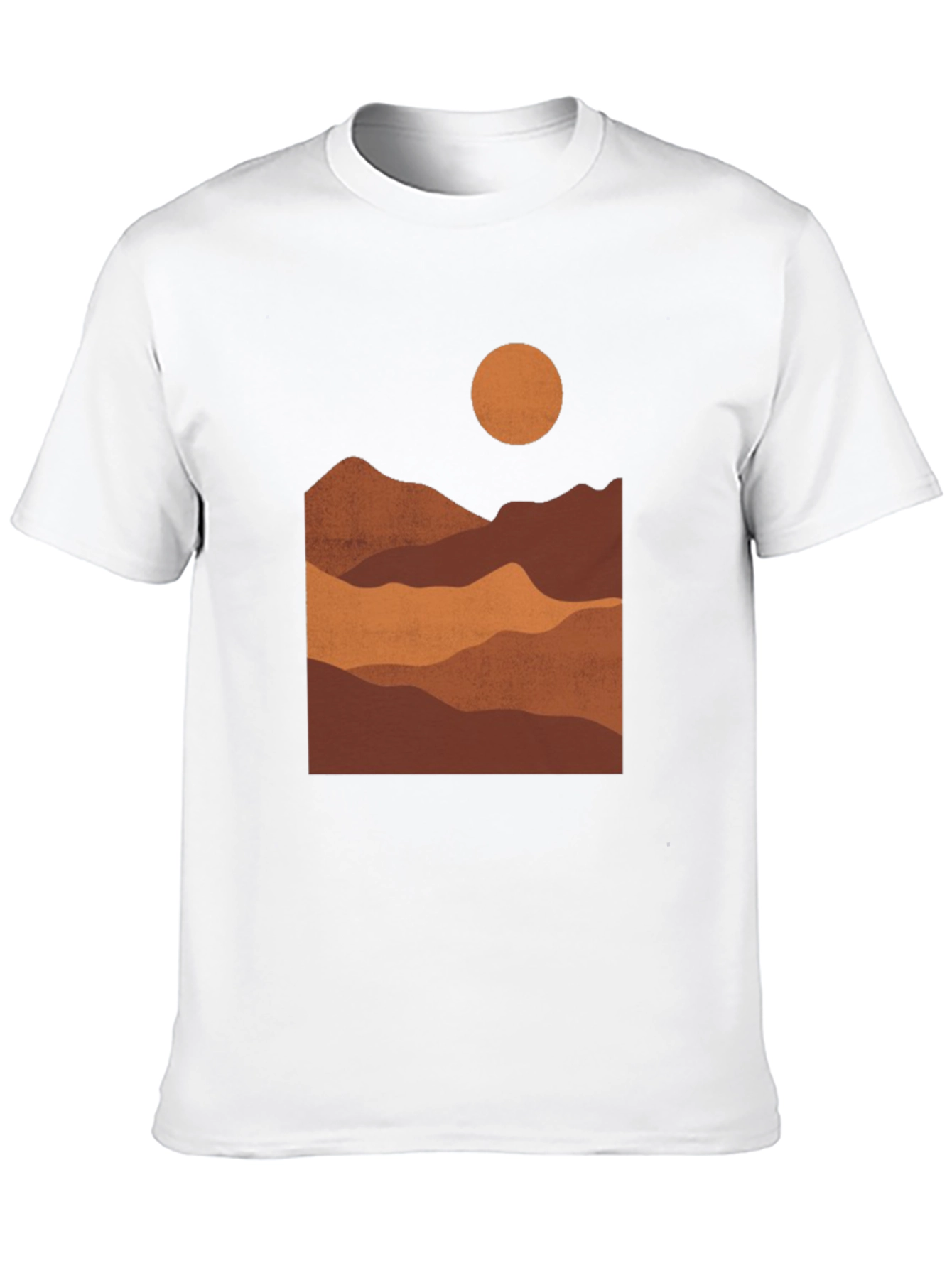 Mountains at Sunset Black Graphic Tee